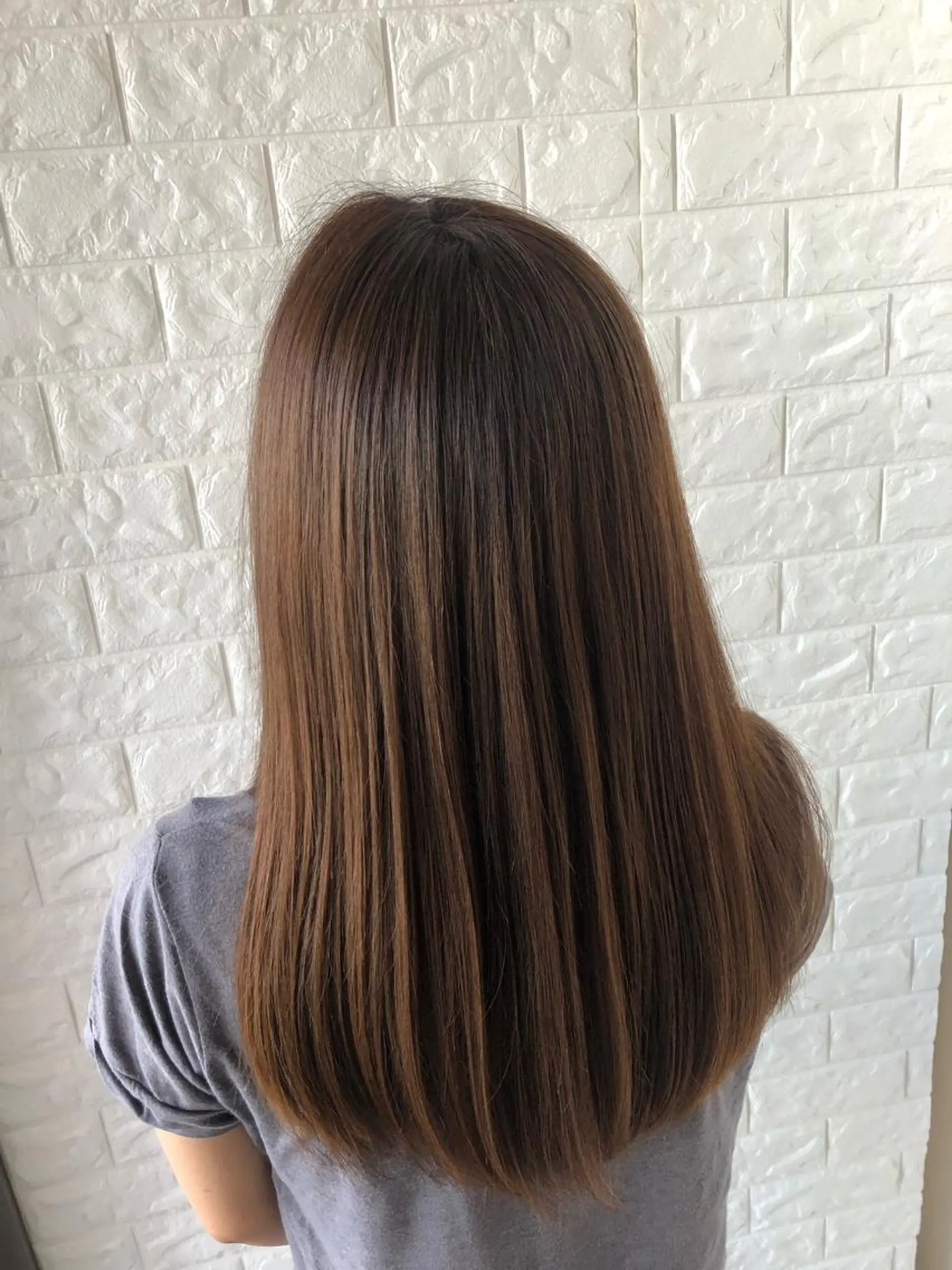 ロング 縮毛矯正/髪質改善 主税巧一のヘアスタイル