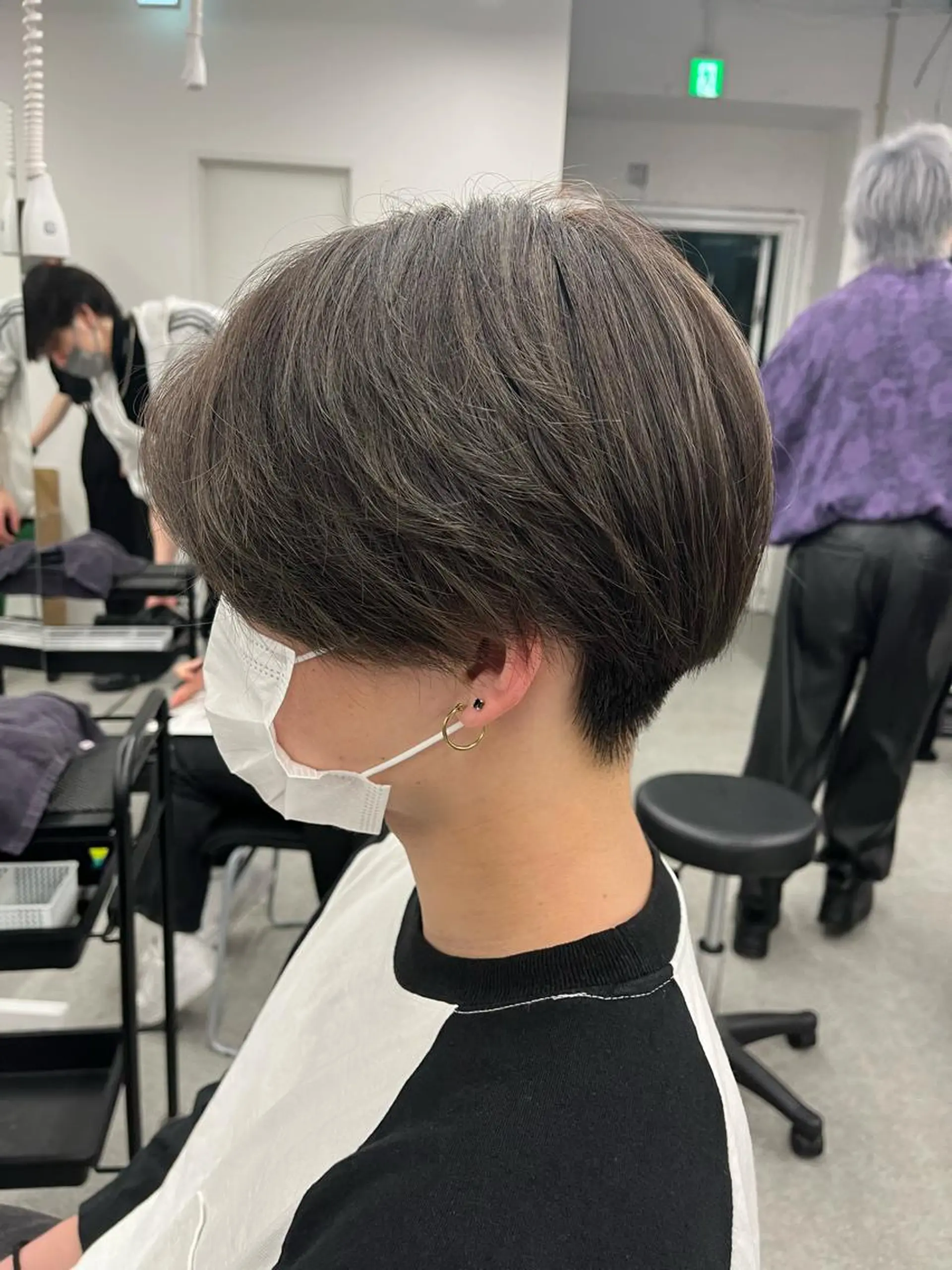 カラー メンズ センターパート 🔥メンズカット＋パ ーマ🔥菊池一真のヘアスタイル