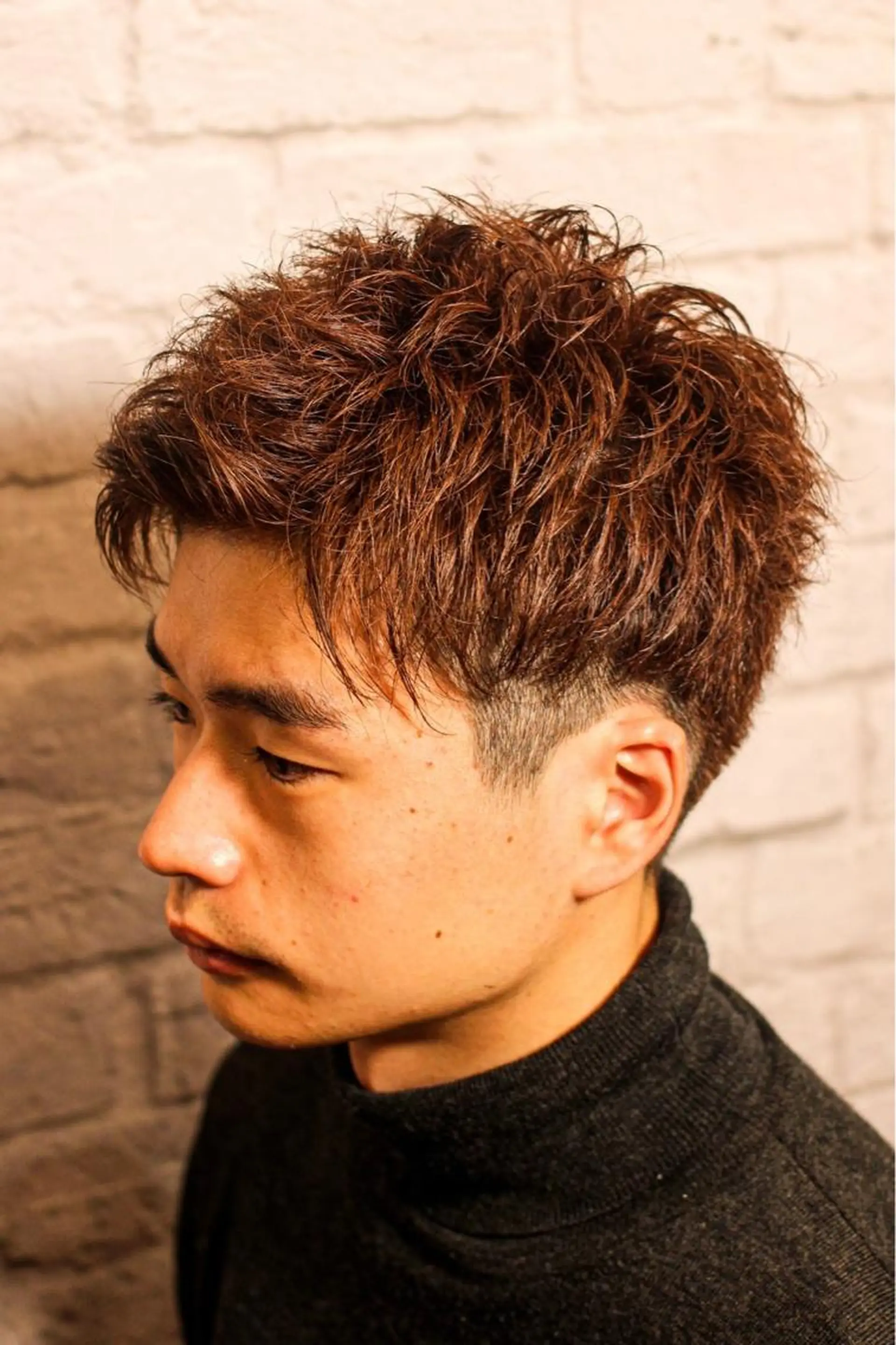 ショート カラー メンズ カット ヘアカラー 銀座マツナガ新宿野村ビル店所属・女性理容師 佐藤優菜のヘアスタイル