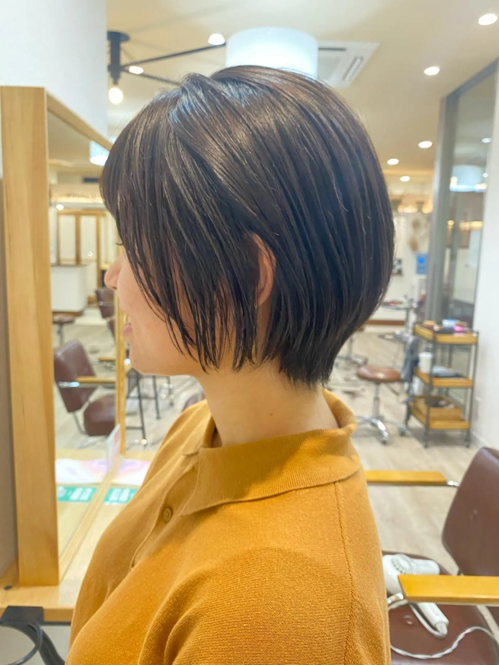 ショート ショートボブ ボブ くびれヘア ショートヘア カット トリートメント 🌟ショート/シ ョートボブ/岡田🌟のヘアスタイル