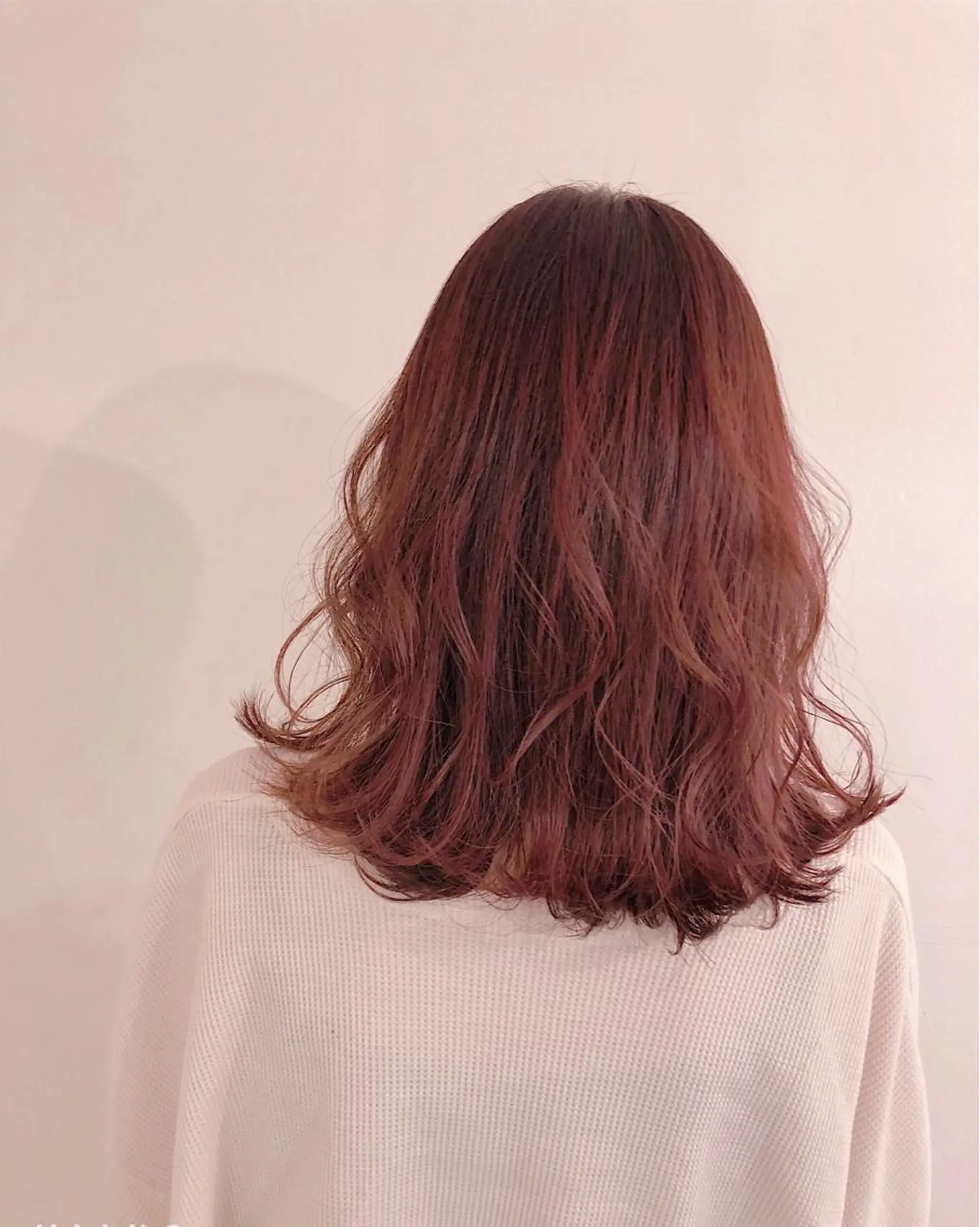 カラー ブラウンカラー ピンクカラー バイオレットカラー バイオレットピンク 三村 桜生のヘアスタイル