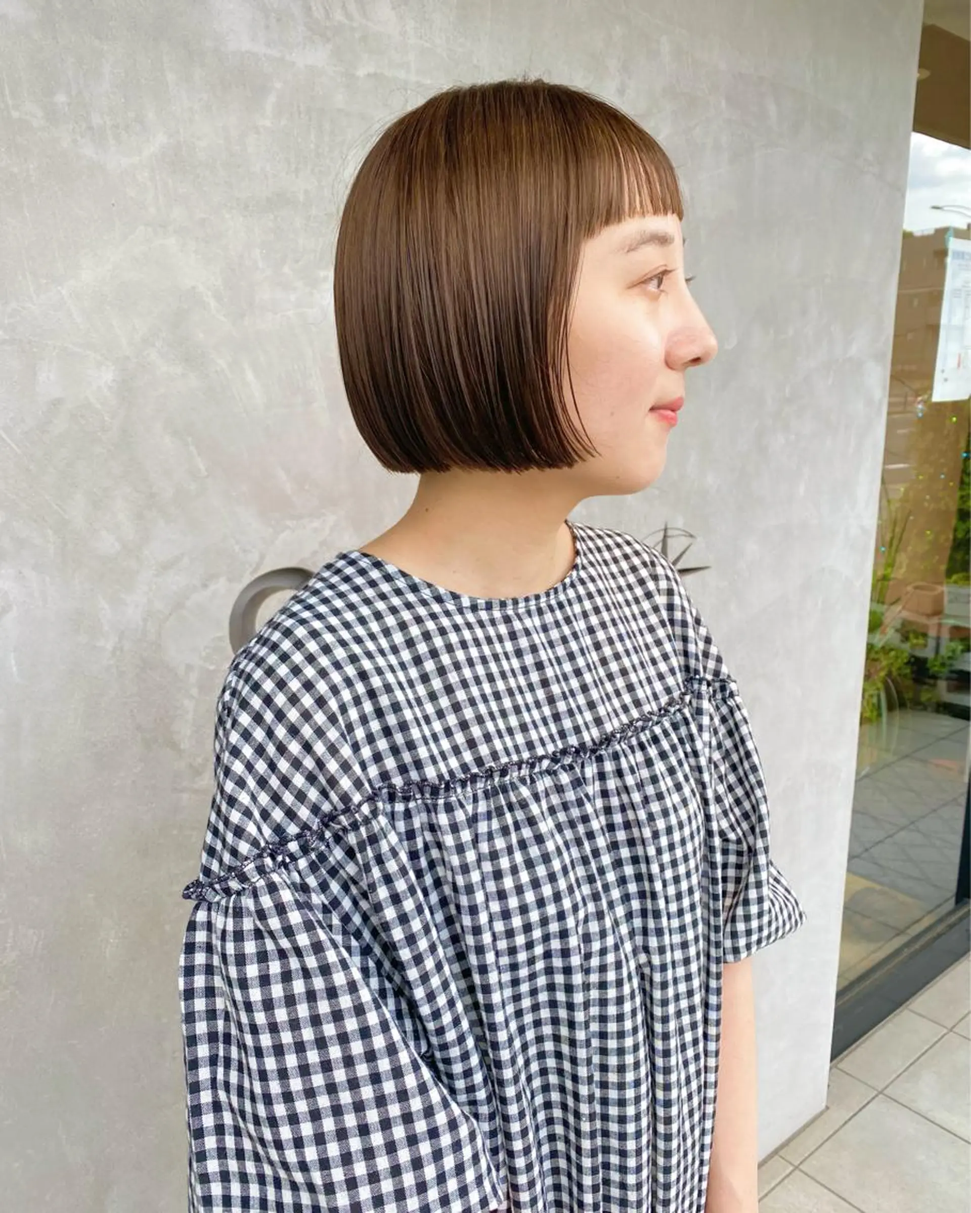 ショート ボブ 亀井 里奈のヘアスタイル