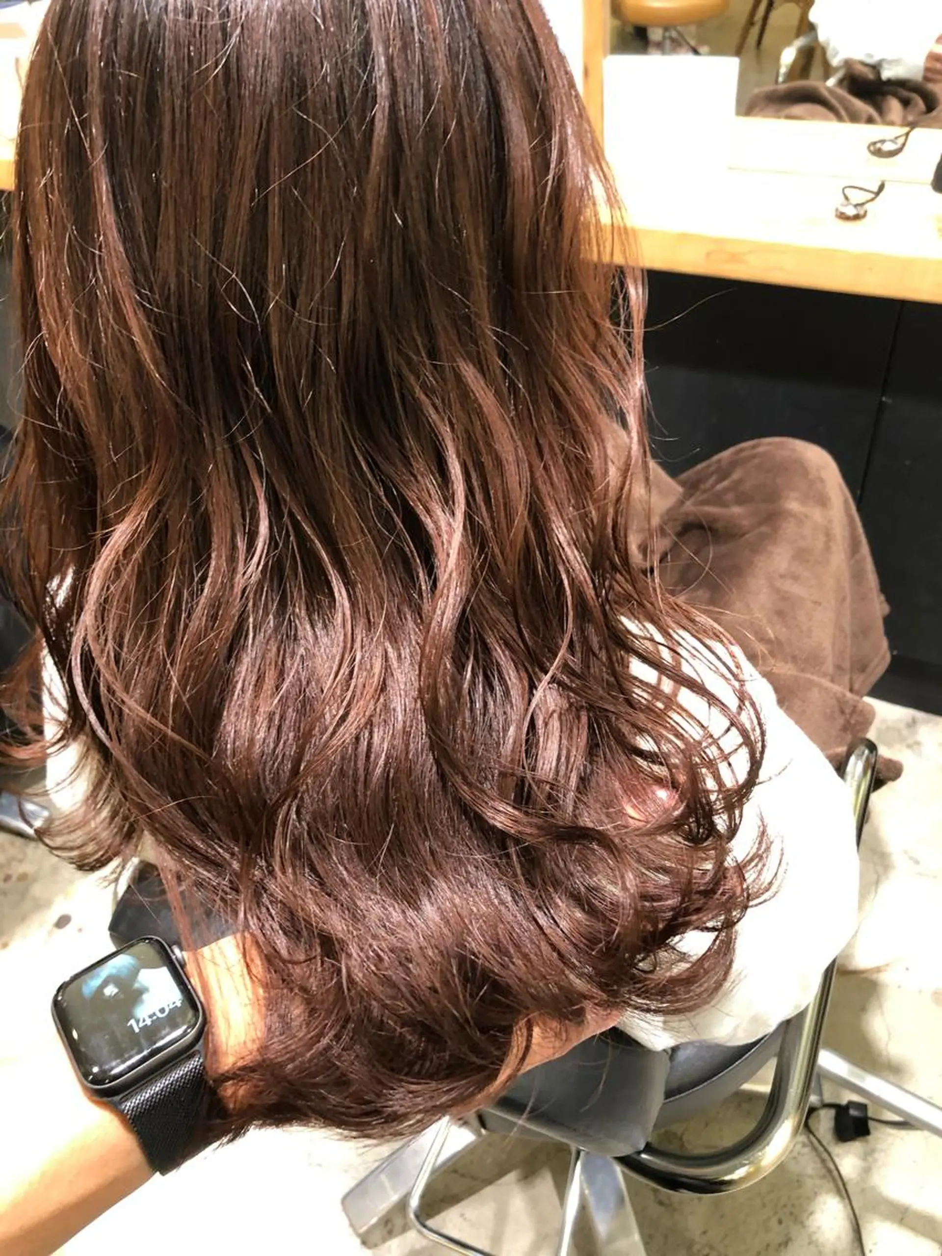 ロング カラー ブラウンカラー ショコラブラウン ヘアカラー 舘野 太嘉宏のヘアスタイル