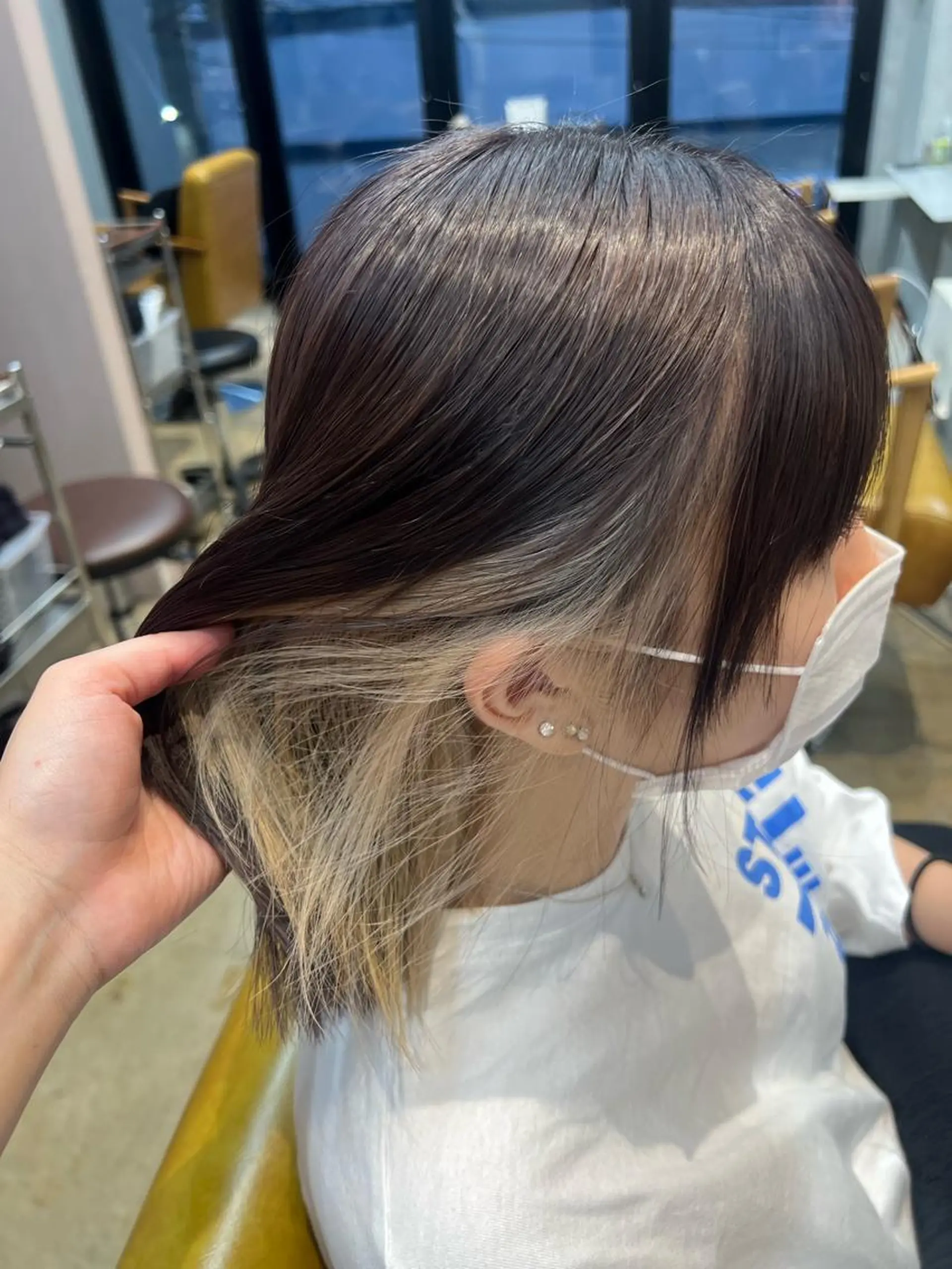 ミディアム カコ/レイヤーカット ヘアアレンジのヘアスタイル