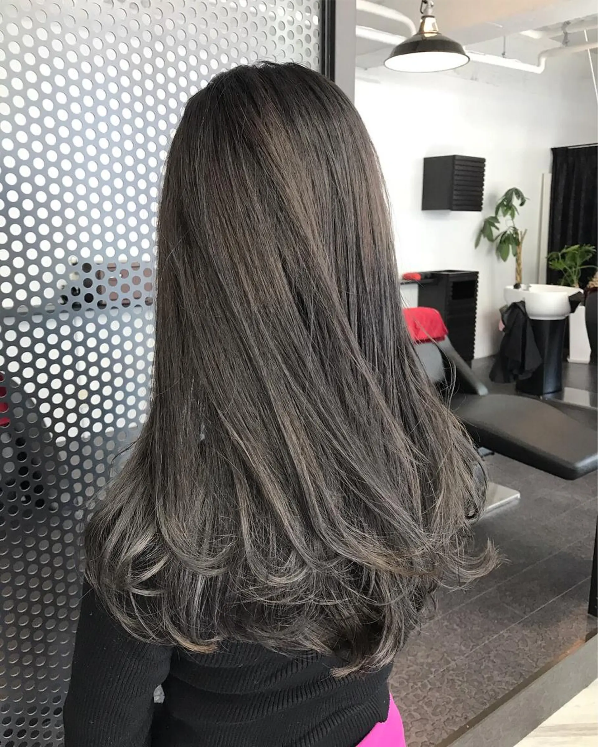 ロング カラー グレージュ カット ヘアカラー トリートメント 🌹 AKARI  🌹のヘアスタイル