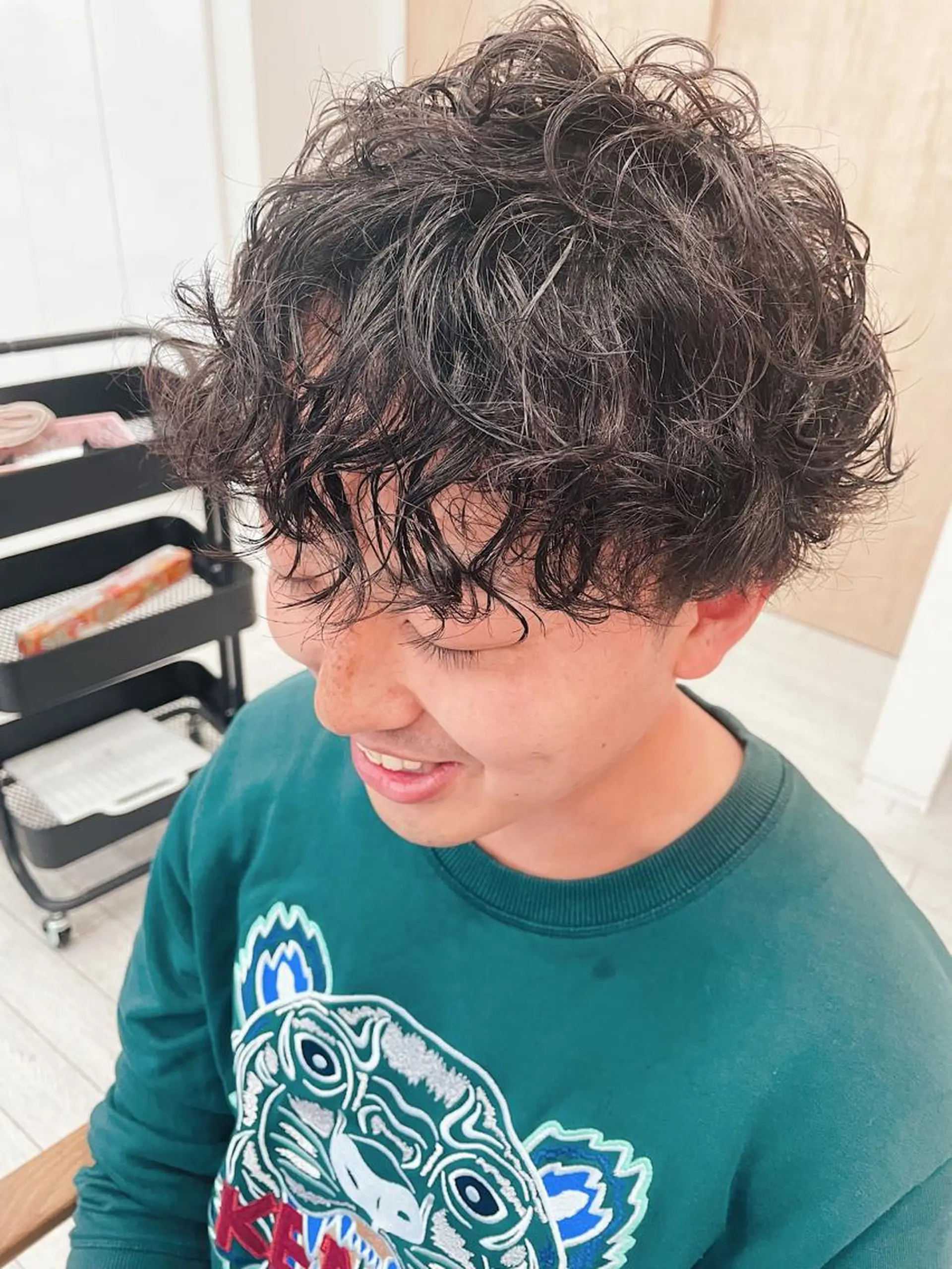 ショート パーマ メンズ saito (8/31まで在籍)のヘアスタイル
