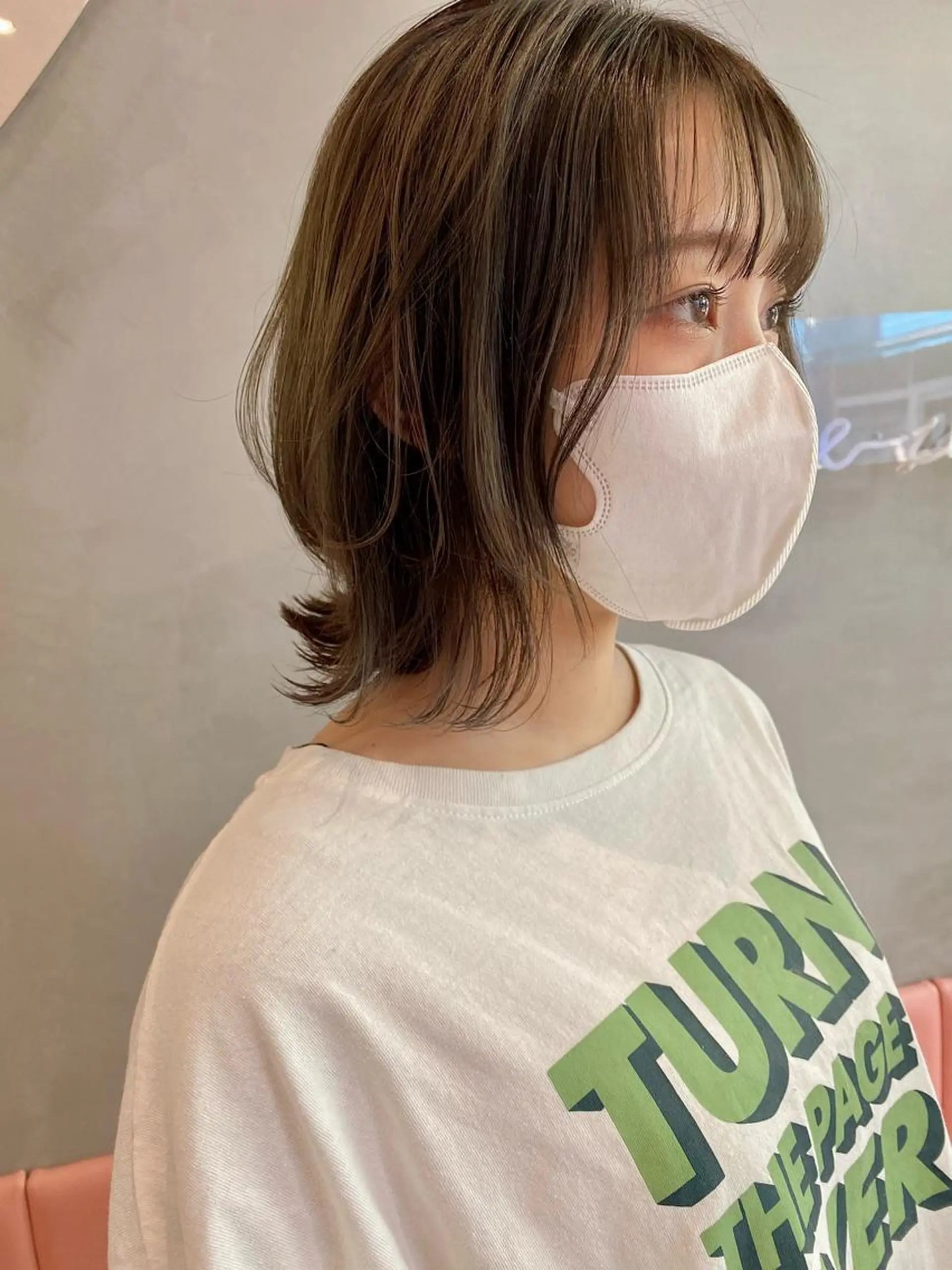 セミロング カラー カット ヘアカラー トリートメント 韓国ヘア/レイヤー/ 縮毛矯正🫧伊勢のヘアスタイル