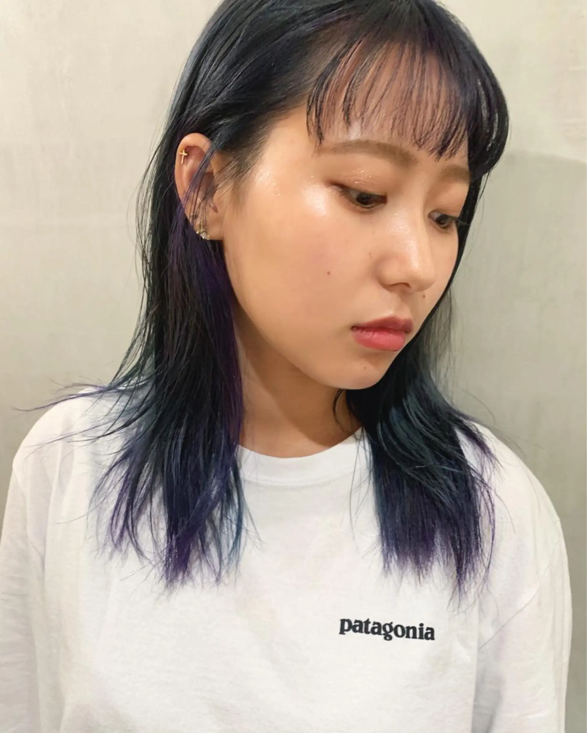 ミディアム カラー ヘアカラー トリートメント 優 作のヘアスタイル