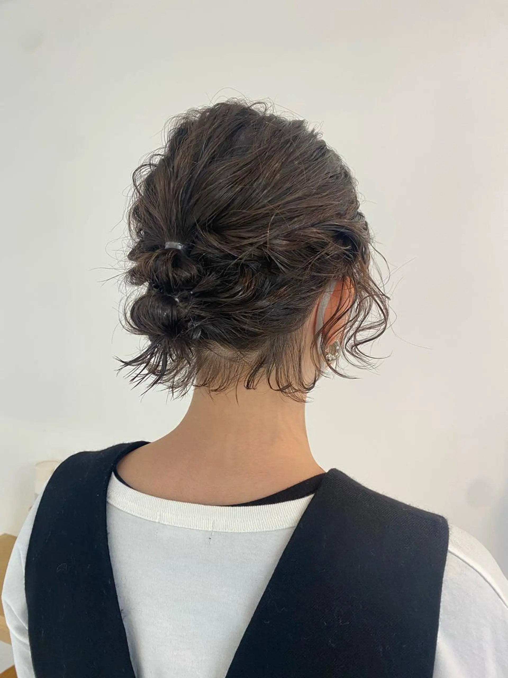 ショート ヘアセット 安永 涼のヘアスタイル