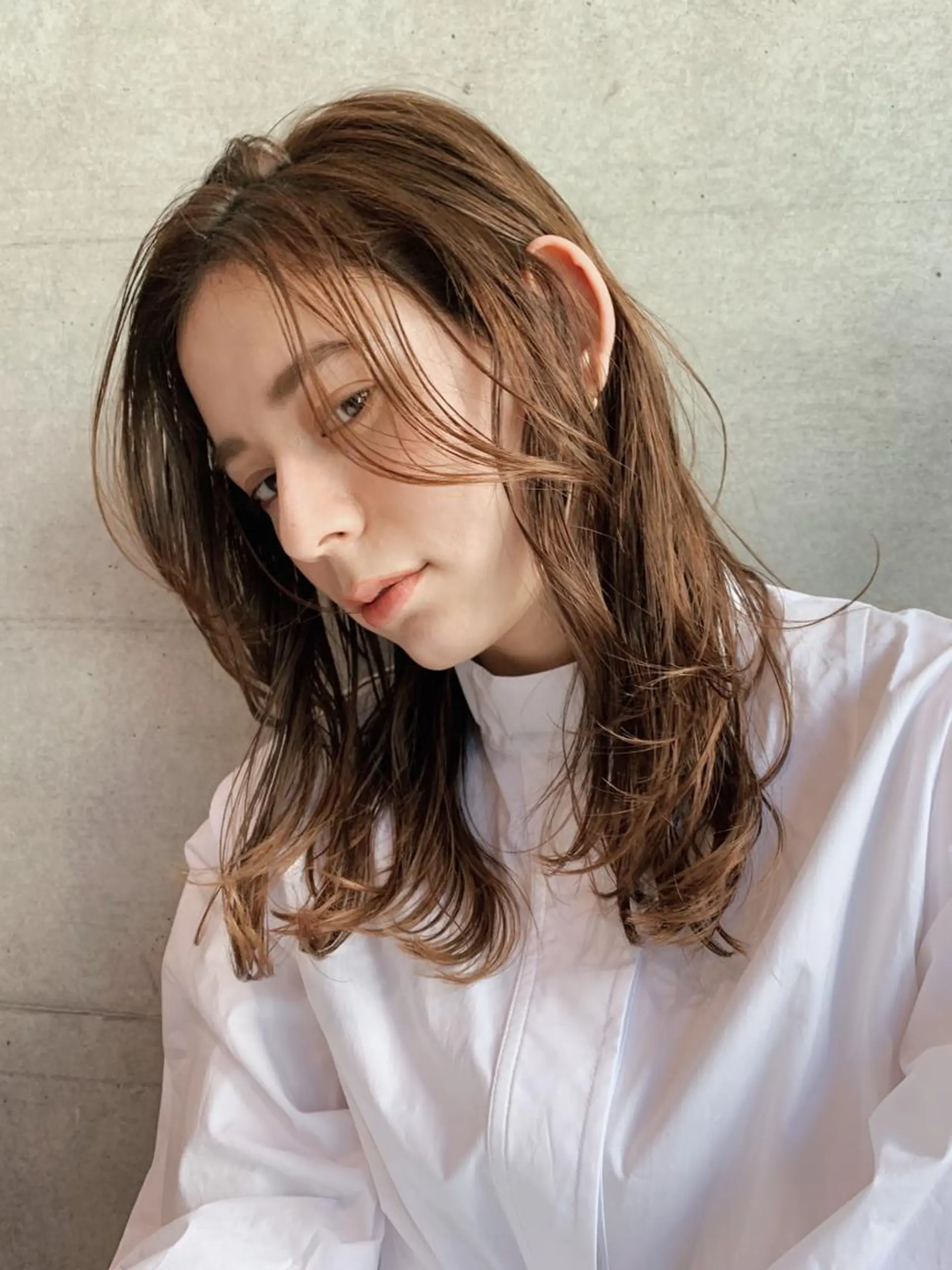ミディアム ミディアムレイヤー レイヤーカット オシャレ髪✔️ 店長オオキアキヒロのヘアスタイル