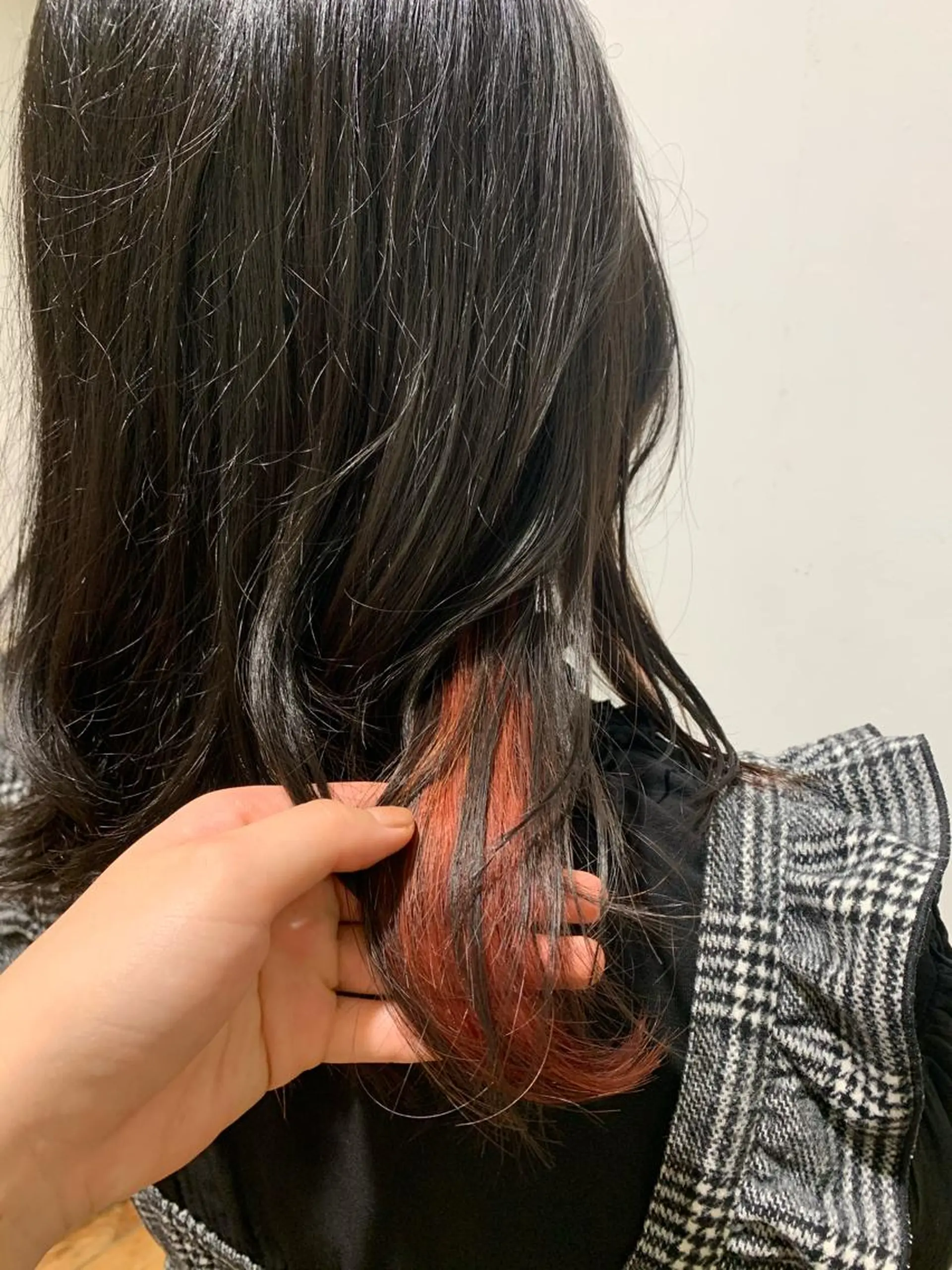 ロング カラー インナーカラー 仙台ブリーチカラー デザインカラーあすかのヘアスタイル