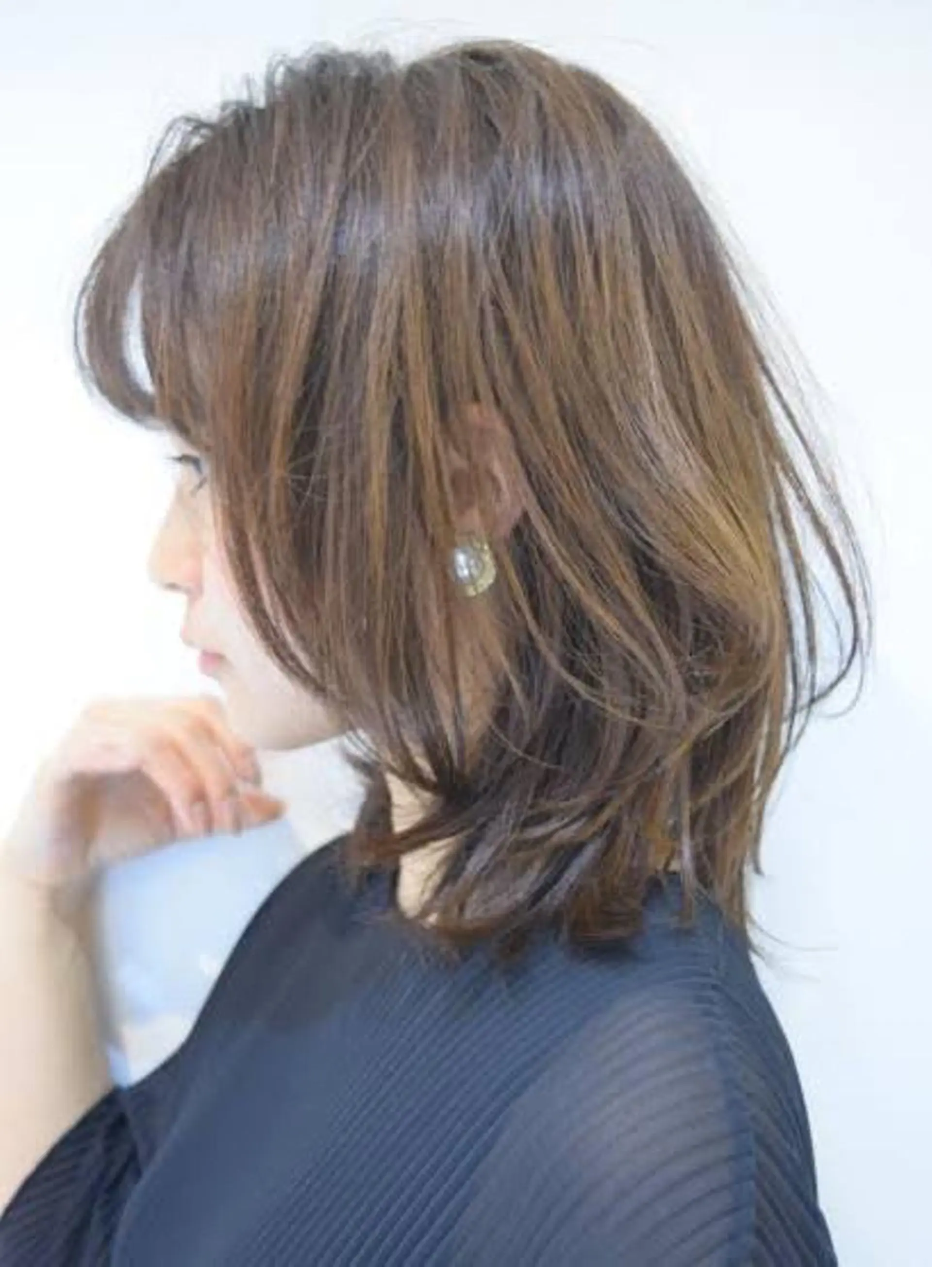 ミディアム カット パーマ トリートメント 前井 正人のヘアスタイル