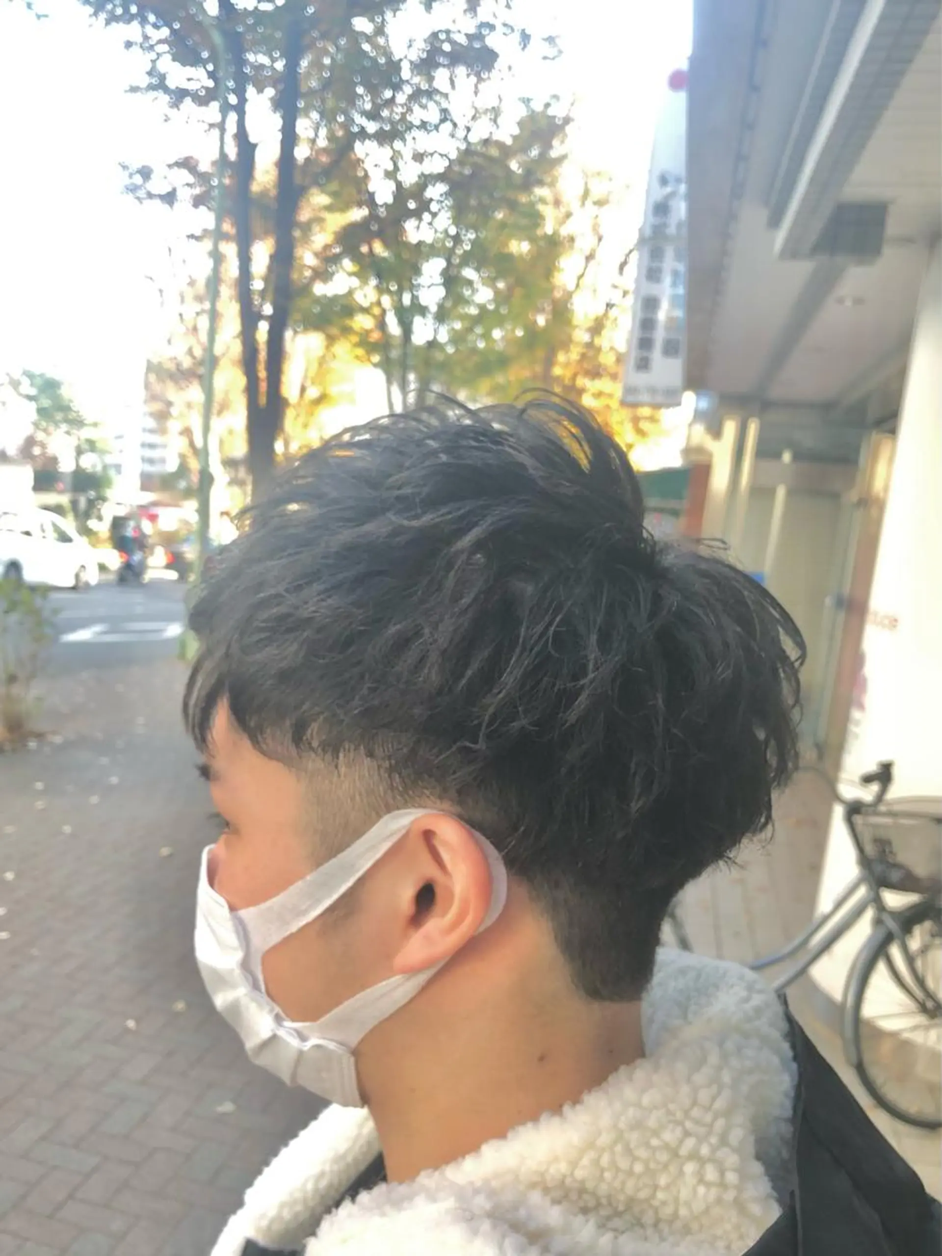 ショート パーマ メンズ 髪質改善× ハイライト溝江のヘアスタイル