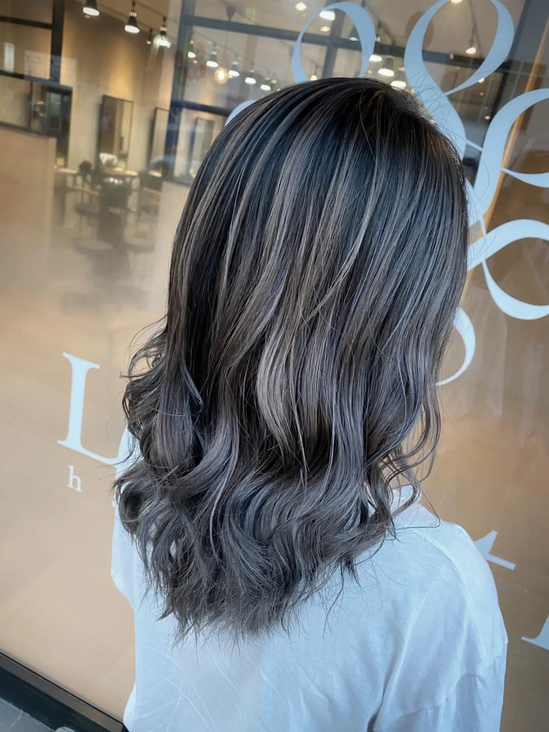 ロング カラー ヘアアレンジ ヘアカラー トリートメント Belle hair Design青野大貴のヘアスタイル