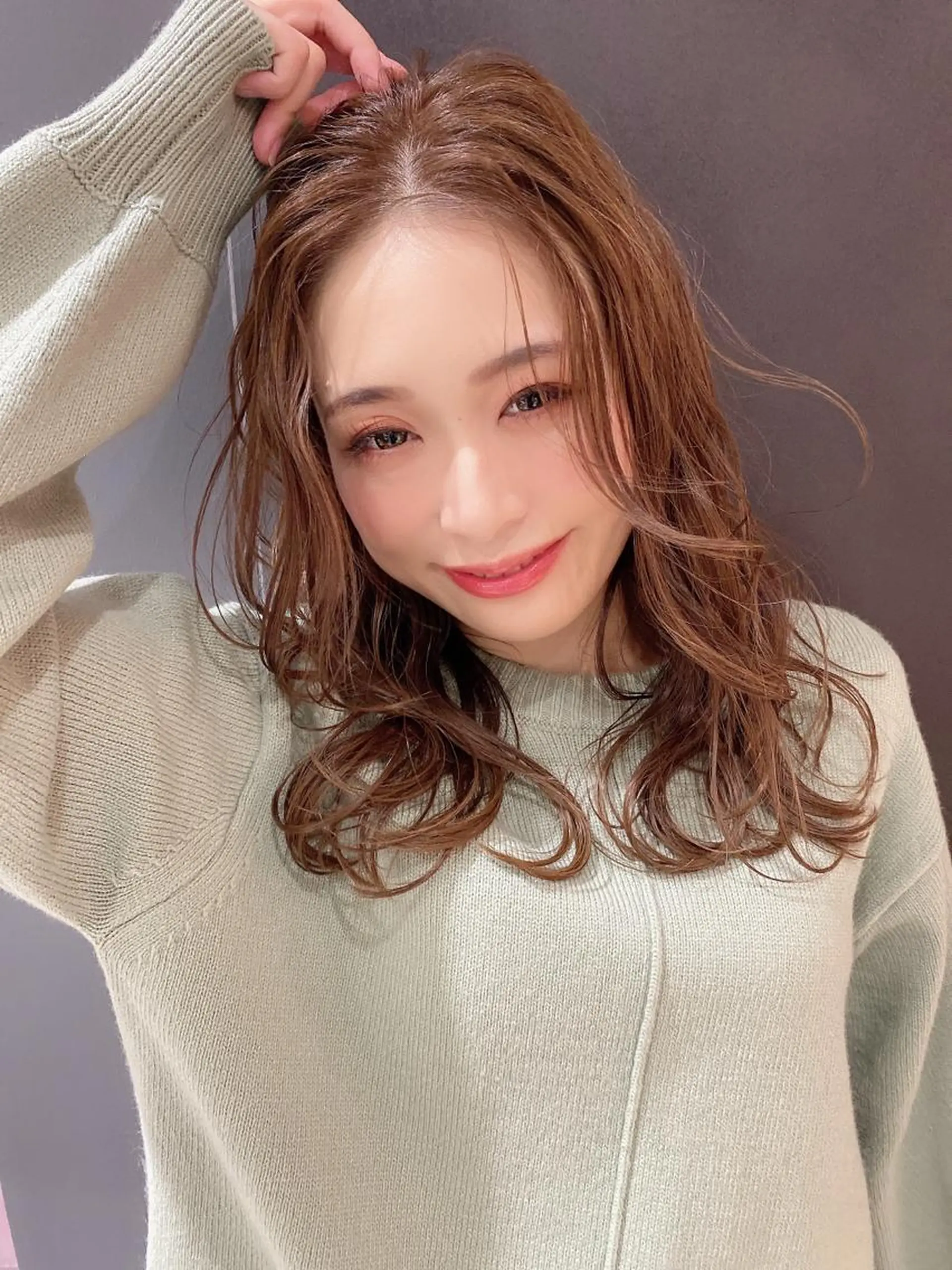 セミロング カラー カット ヘアカラー トリートメント HARUKI MINATO japan所属・🧡ショートの達人 🧡SHOのヘアスタイル