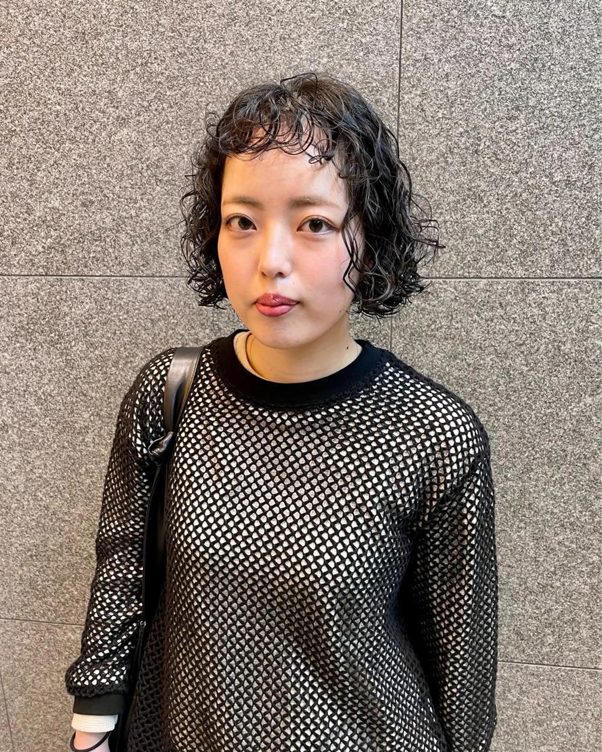 ミディアム カラー パーマ ヘアアレンジ メンズ キッズ ネイル マツエク・マツパ アイブロウ 黒髪 カット パーマ トリートメント tatsumi/ボブ ウルフ/レイヤーのヘアスタイル