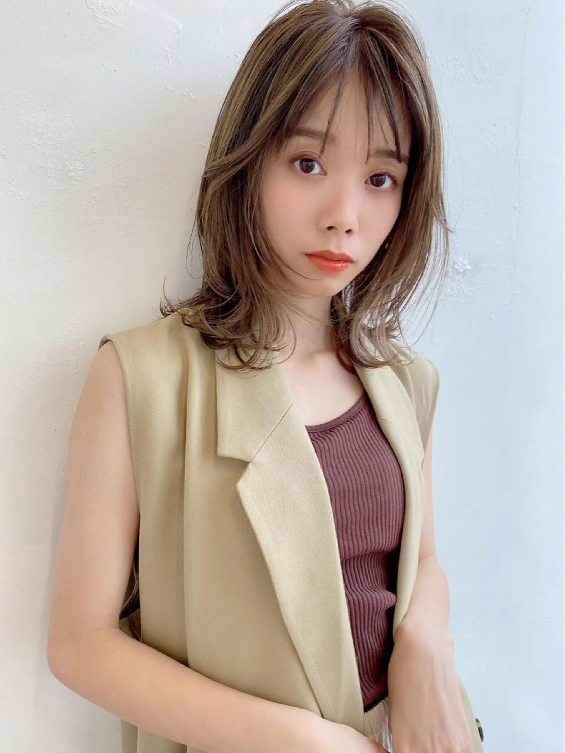 ミディアム 鎌倉 彩のヘアスタイル