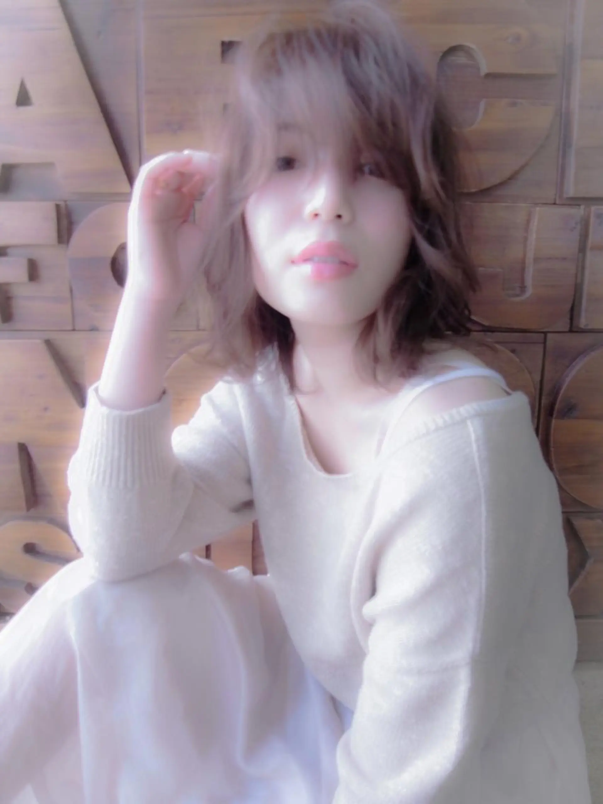 ミディアム カラー アッシュ 北條 優輝のヘアスタイル