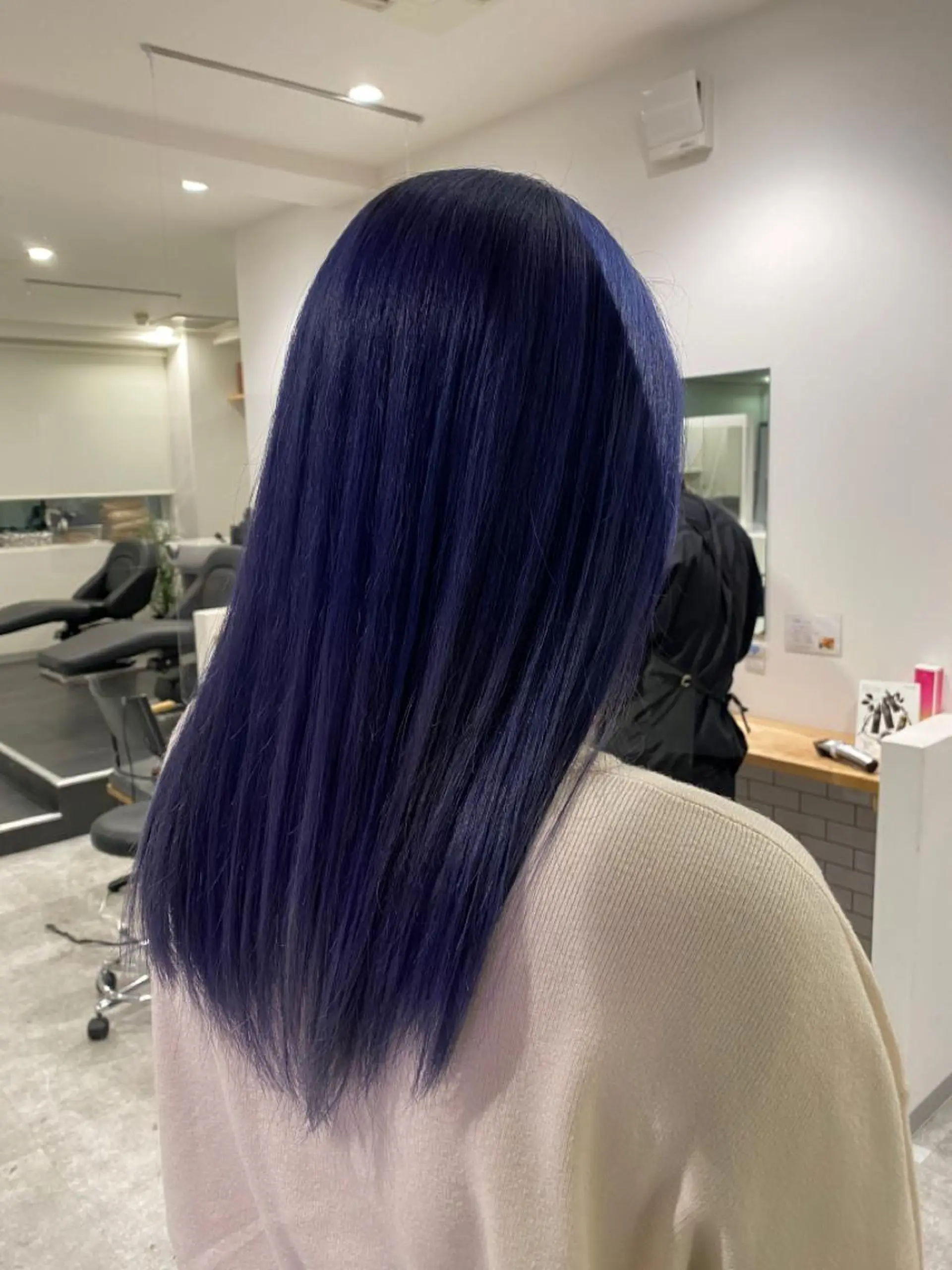 ミディアム カラー ブルーカラー ダブルカラー ヘアカラー JILBLAN京都 ショート/ハイライトのヘアスタイル