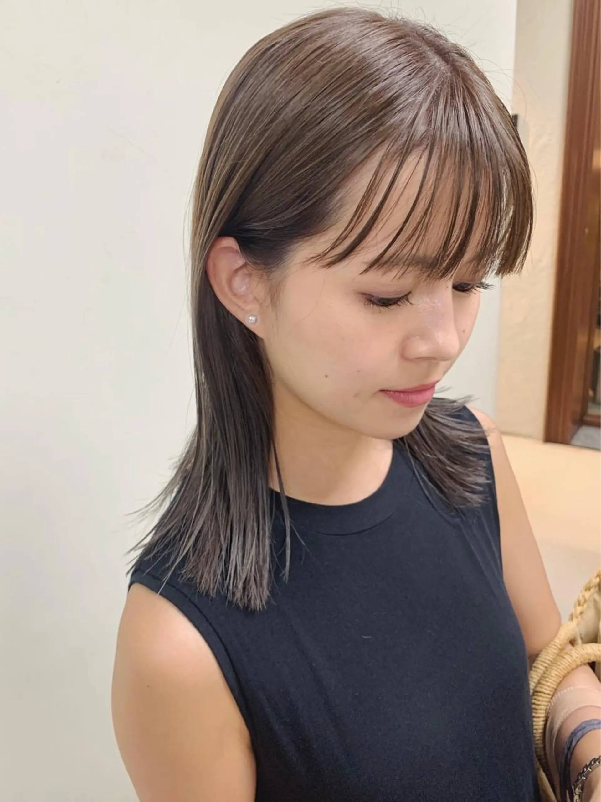 セミロング カラー カット ヘアカラー 縮毛矯正 梅田/茶屋町 sayakaのヘアスタイル