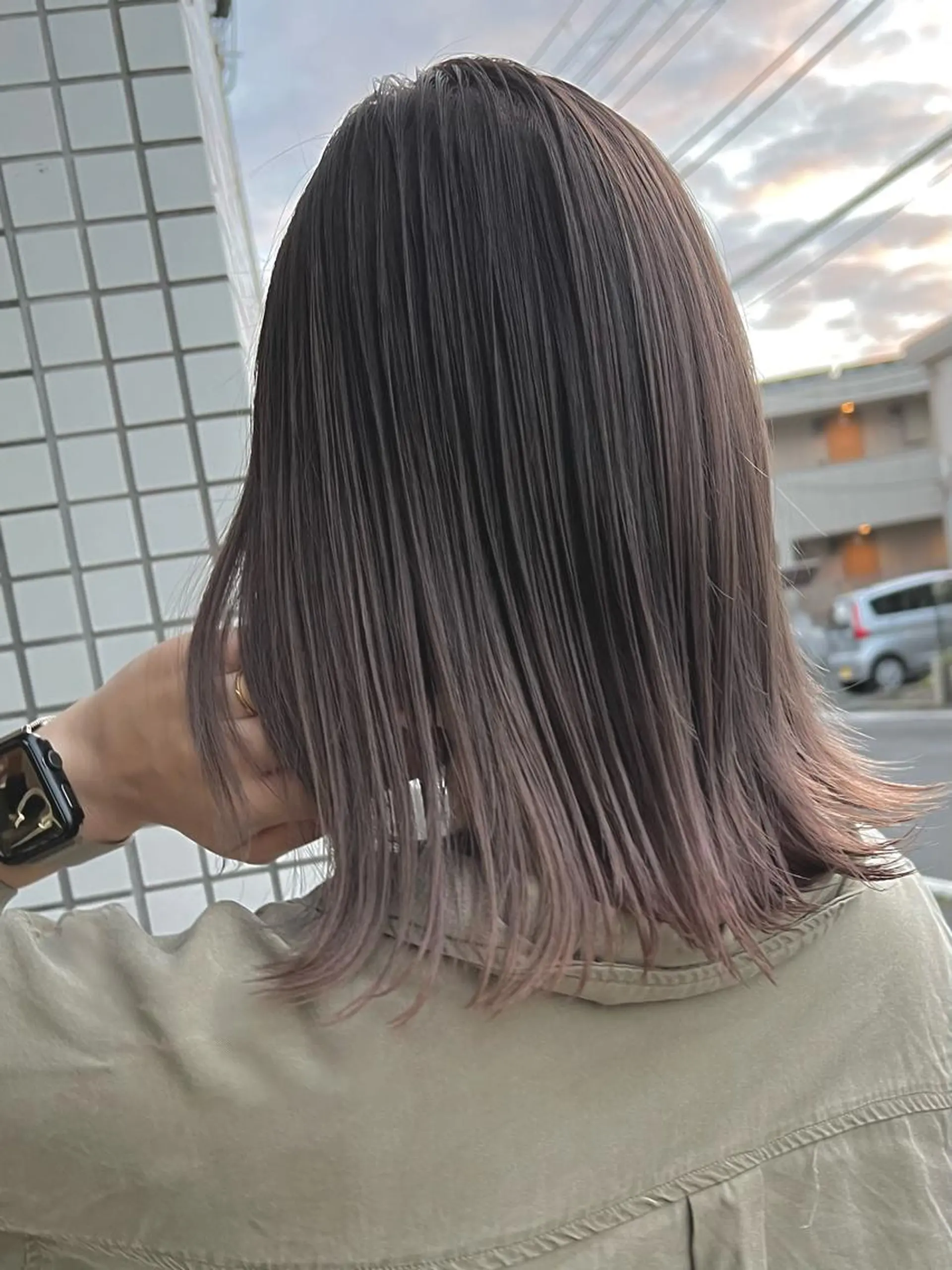 カラー バレイヤージュ ブリーチ ケアブリーチ ダブルカラー イヤリングカラー 🌷かわばた めい🌷のヘアスタイル