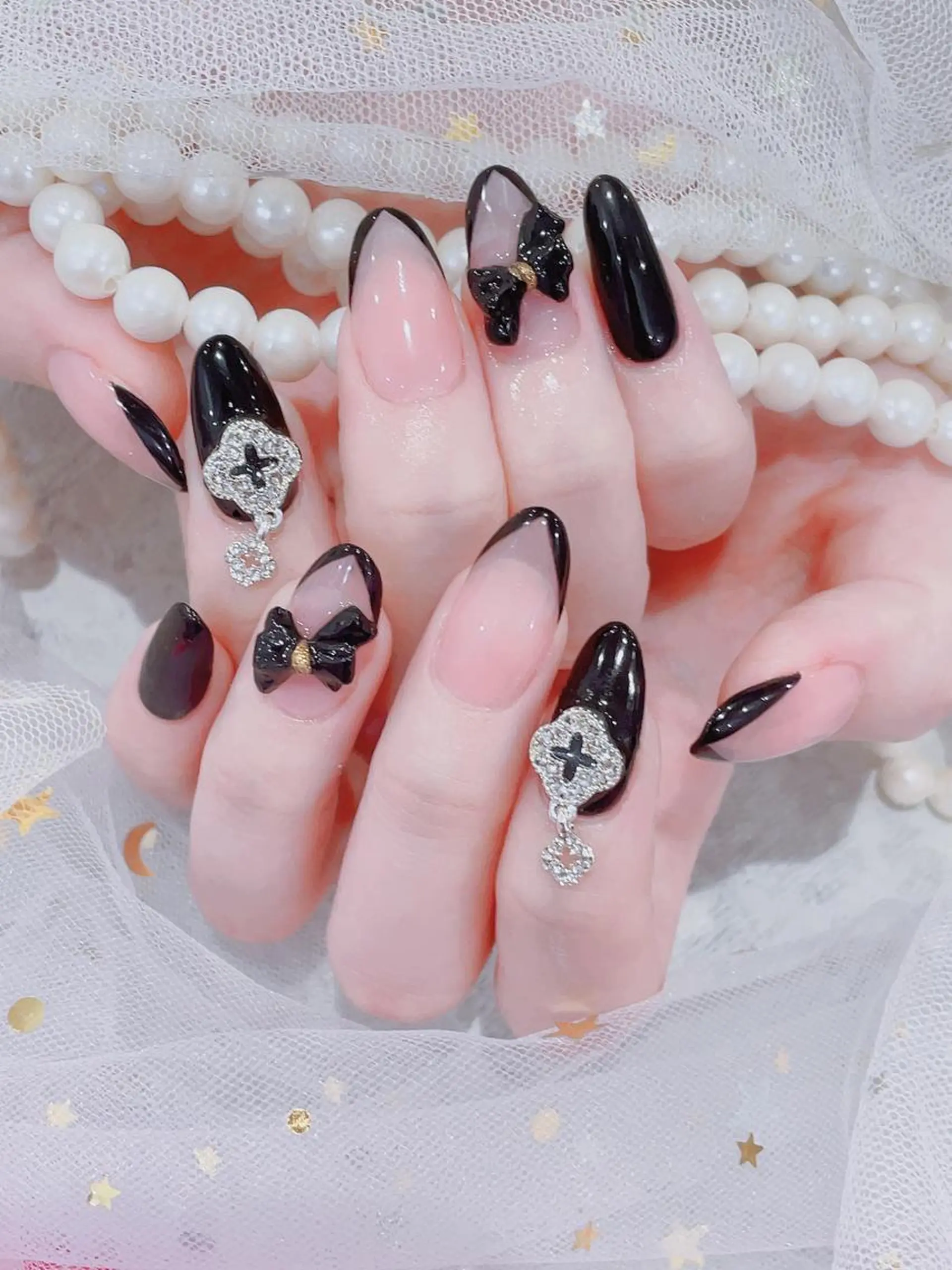 ミディアム ネイル ハンドネイル cho nailのネイルデザイン