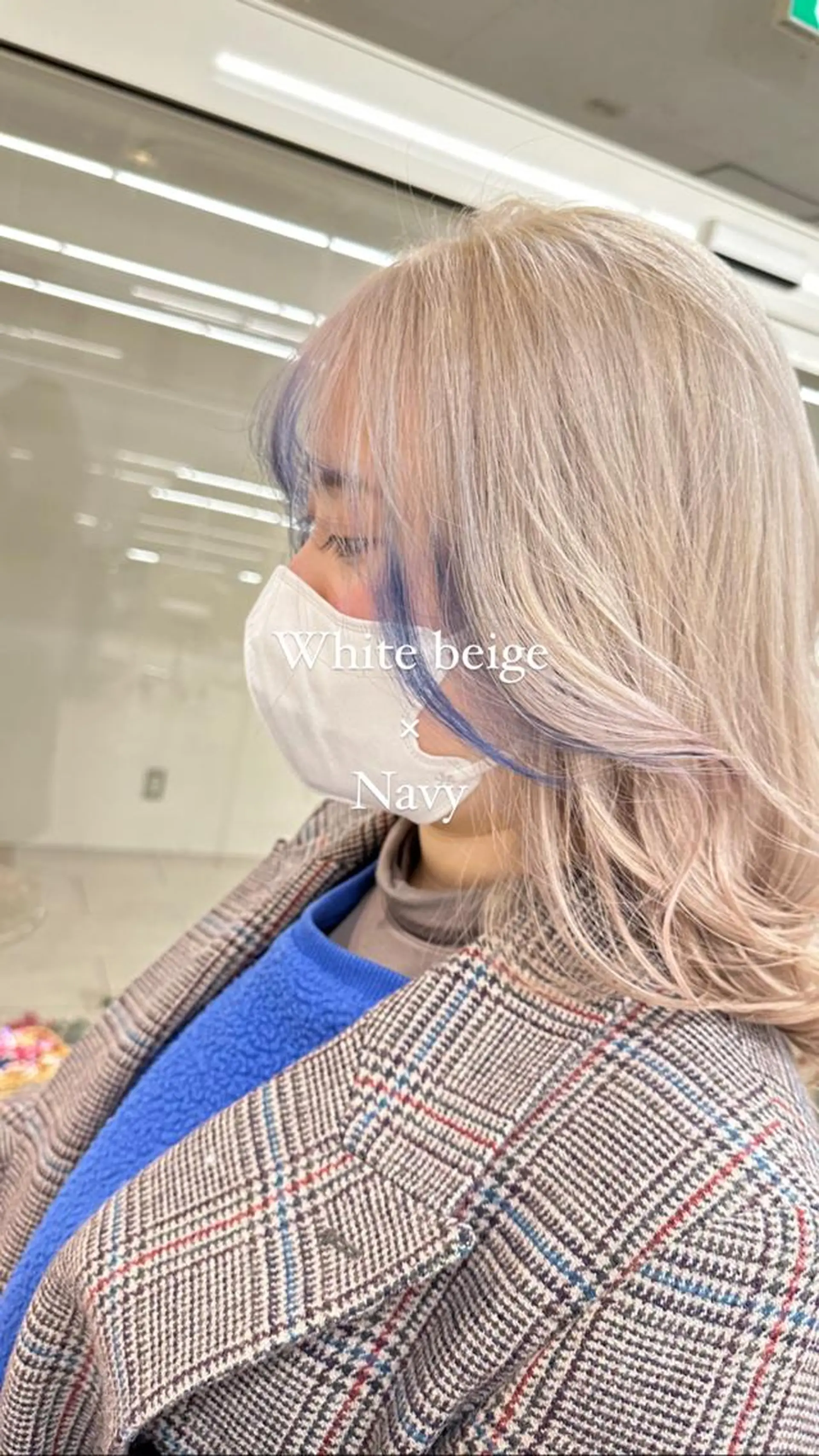 セミロング 🥀デザインカラー 難波　秀喜🥀のヘアスタイル