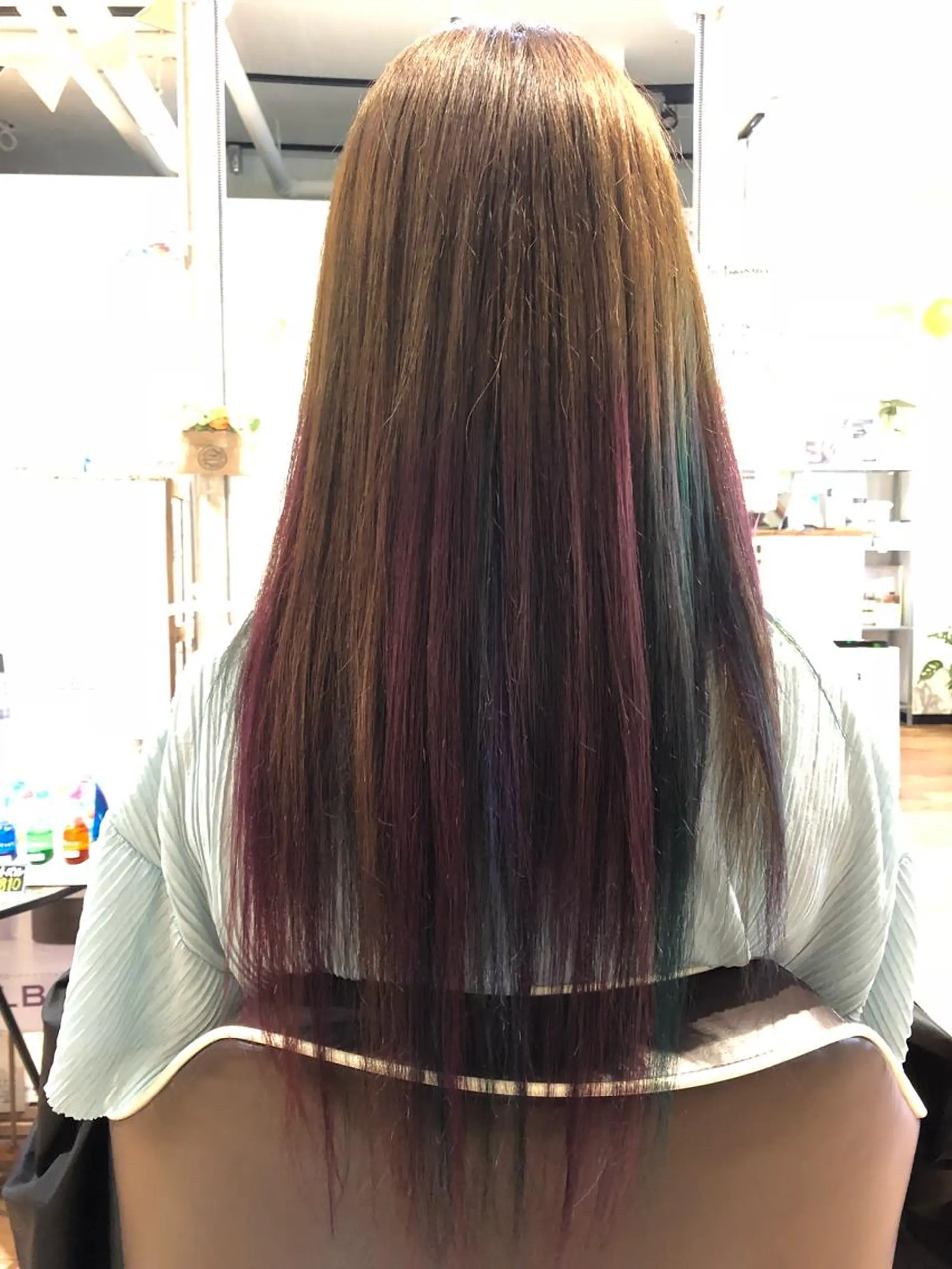 ロング カラー 青野 文香のヘアスタイル