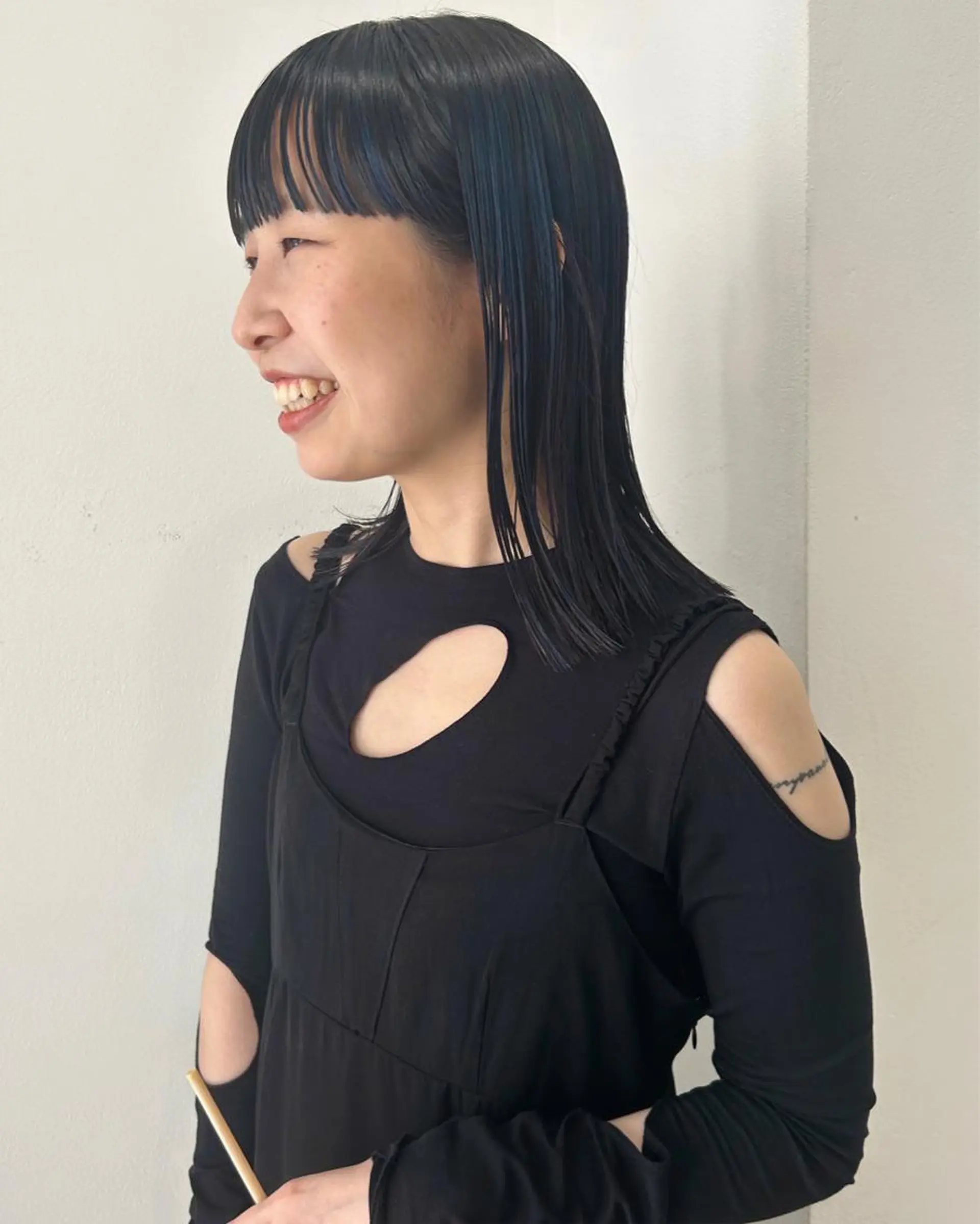 ミディアム カラー デザインカラー カット ヘアカラー トリートメント Loom.所属・村上雅人 ナチュラルモードのヘアスタイル
