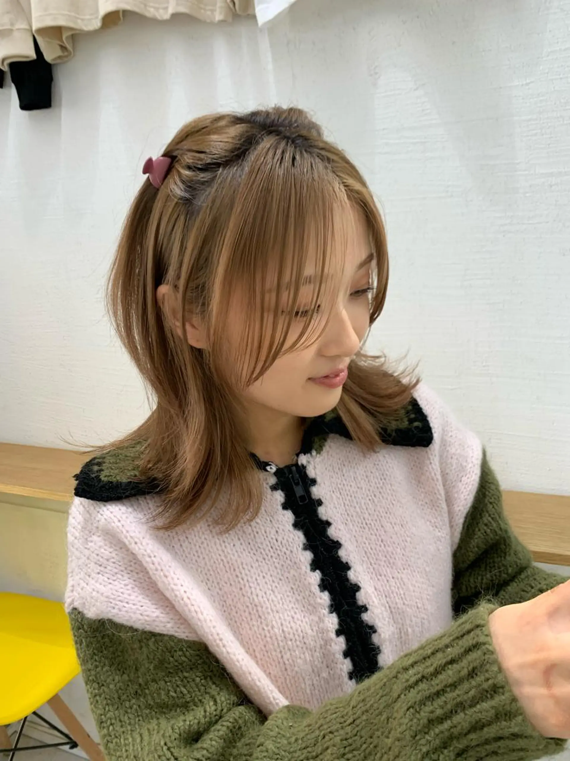 ミディアム 卒業式ヘアセット🎀 ヘアアレンジのヘアスタイル