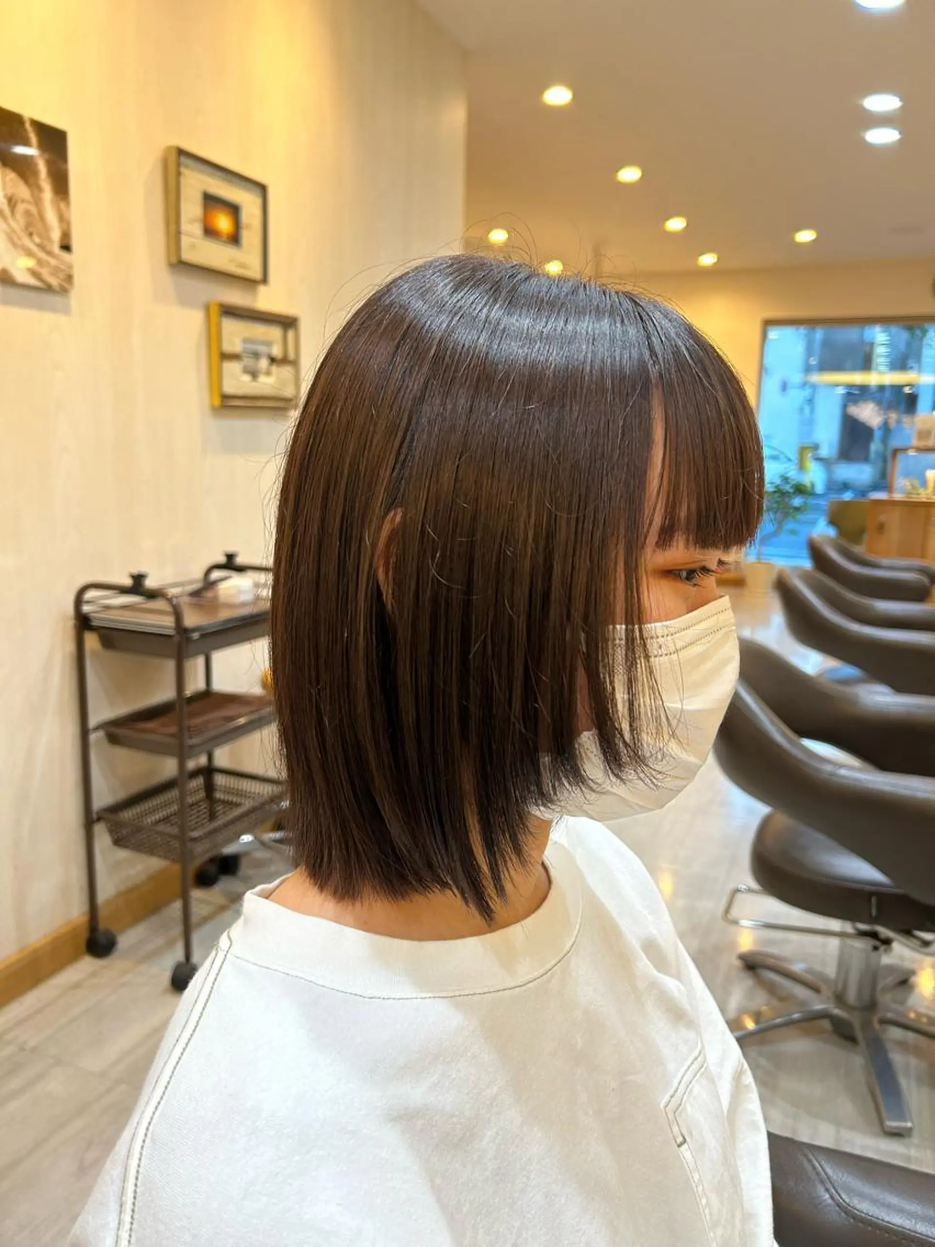 ミディアム ハイレイヤー レイヤーカット taba hair dori所属・若松 冴果のヘアスタイル