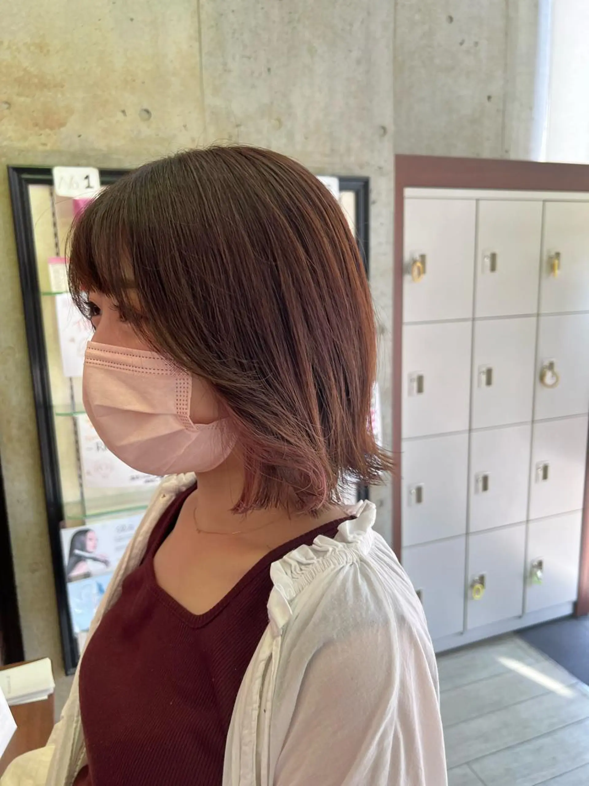 ミディアム ヘアカラー トリートメント MIRACミラク所属・☀️ハイトーンボブ ☀️石川 海斗のヘアスタイル