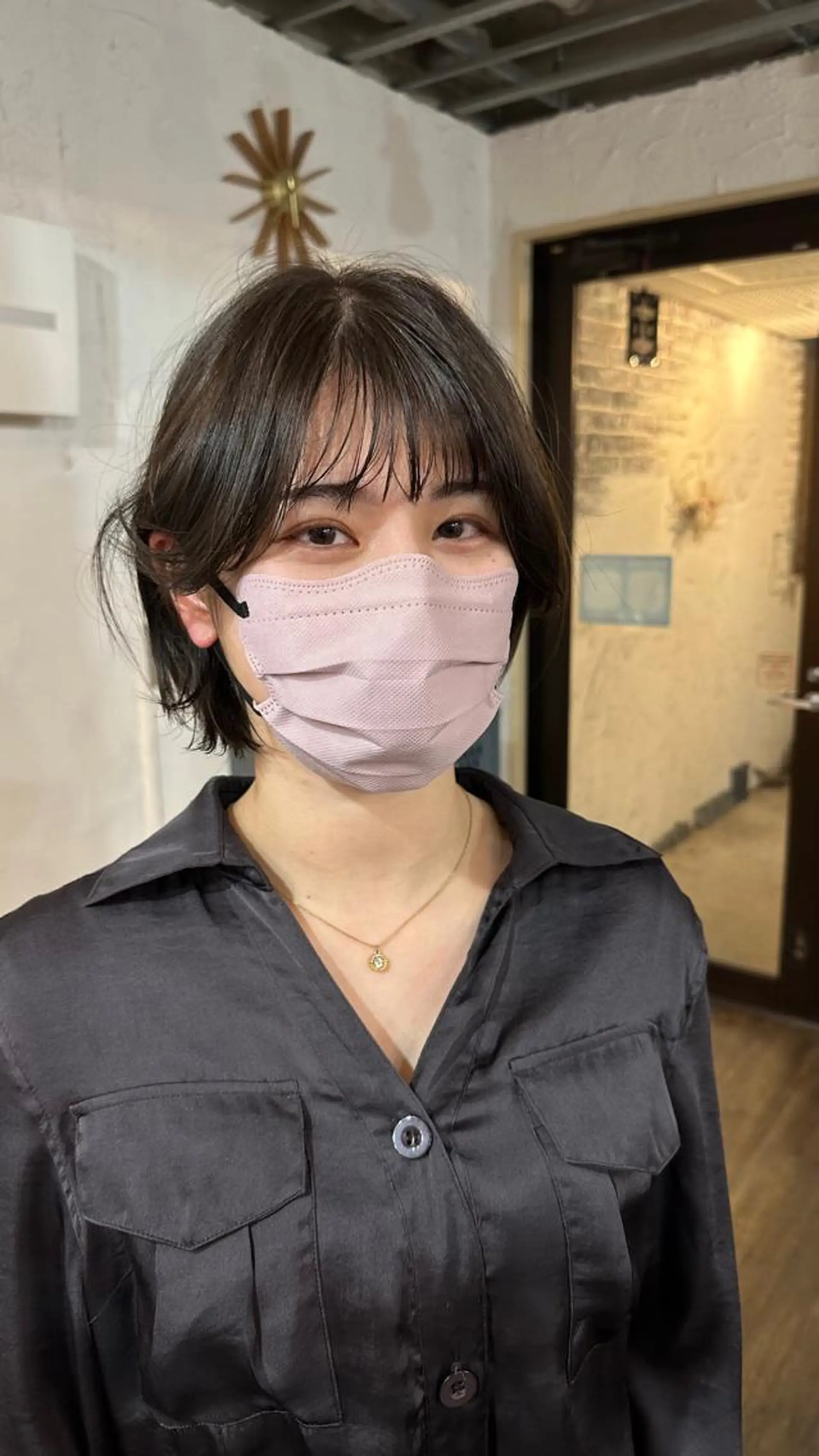 ショート カラー 切りっぱなしボブ ショートボブ ショートレイヤー ハンサムショート バレイヤージュ カット ヘアカラー トリートメント フリーランス所属・韓国ヘア レイヤー くびれヘアMATSUのヘアスタイル