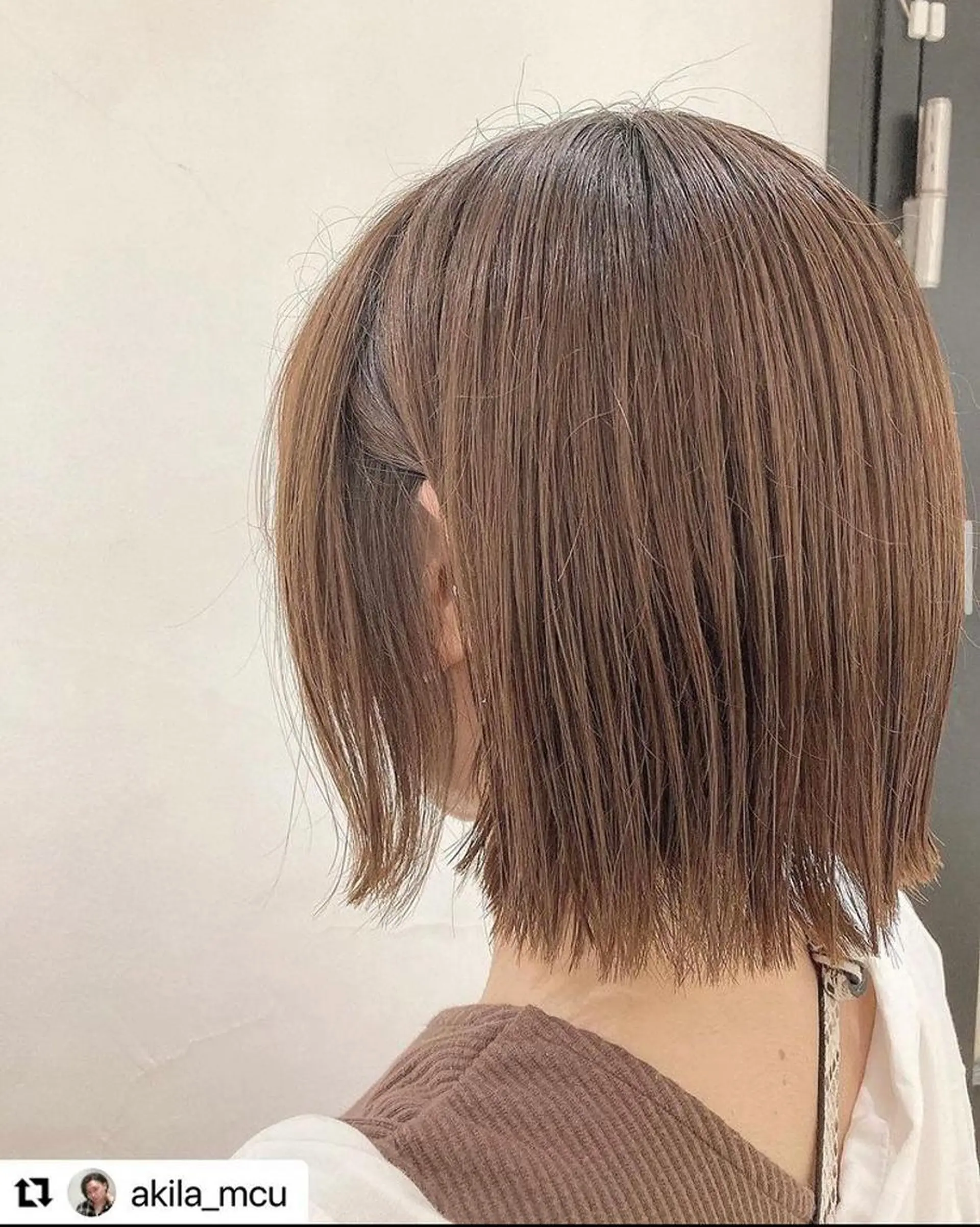 ショート カラー ヘアアレンジ 切りっぱなしボブ グレージュ ボブ 顔周りカット レイヤーカット エグチ アキラのヘアスタイル