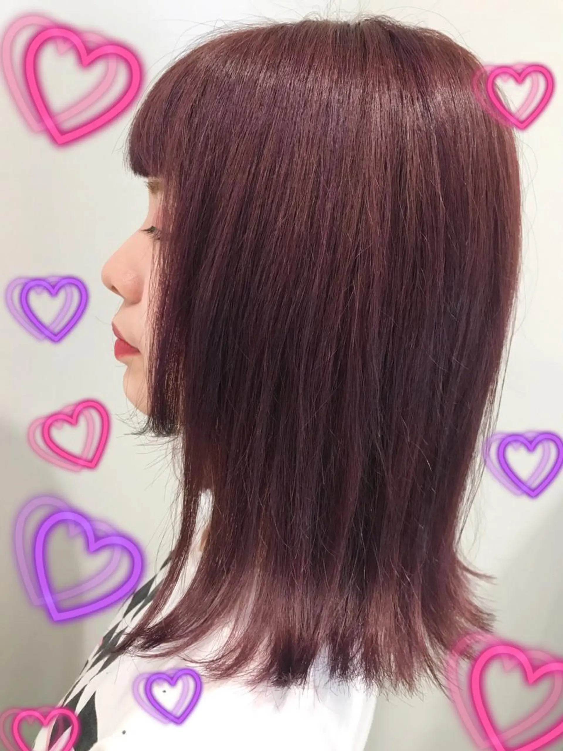 カラー ピンクカラー ピンクパープル EMANON新宿東口所属・新宿駅近♡ ♡個室♡三都季🌜のヘアスタイル