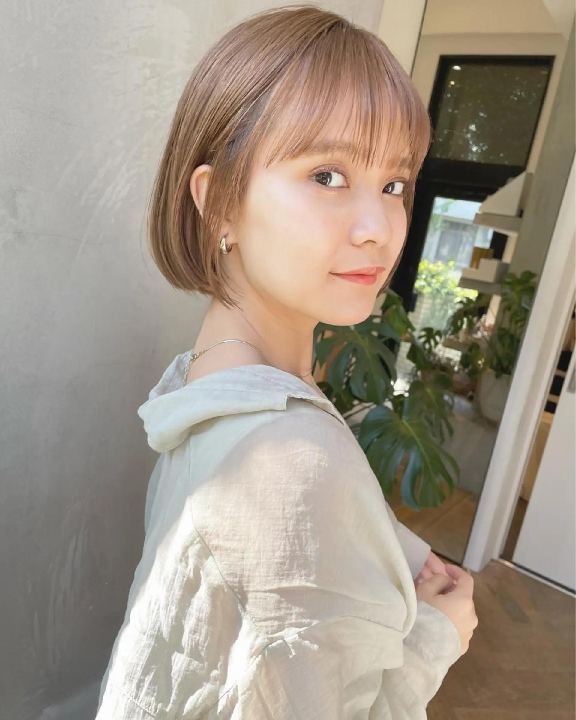 ショート カラー 切りっぱなしボブ ボブ 🫧透明感ヘア🫧 🧸竹花　彩希🧸のヘアスタイル