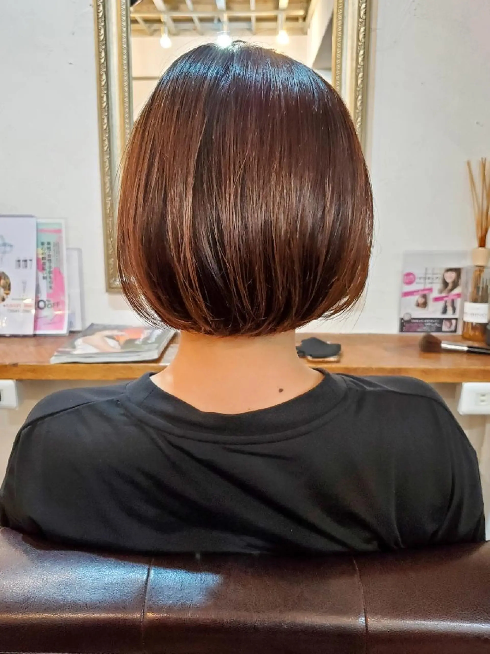 ショート パーマ カット 縮毛矯正 トリートメント フリーランス所属・韓国ヘア レイヤー くびれヘアMATSUのヘアスタイル