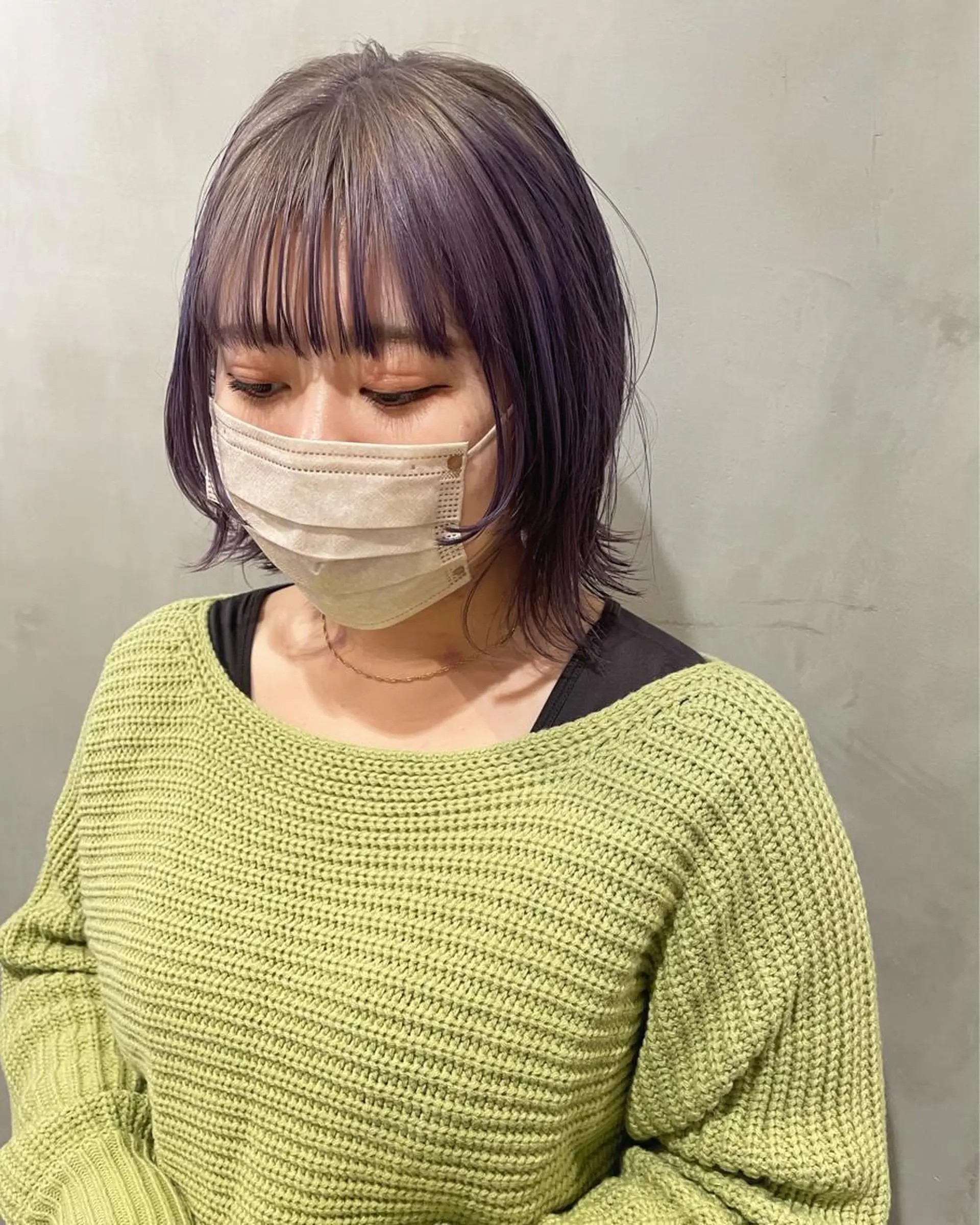 ミディアム カラー ヘアカラー トリートメント 優 作のヘアスタイル