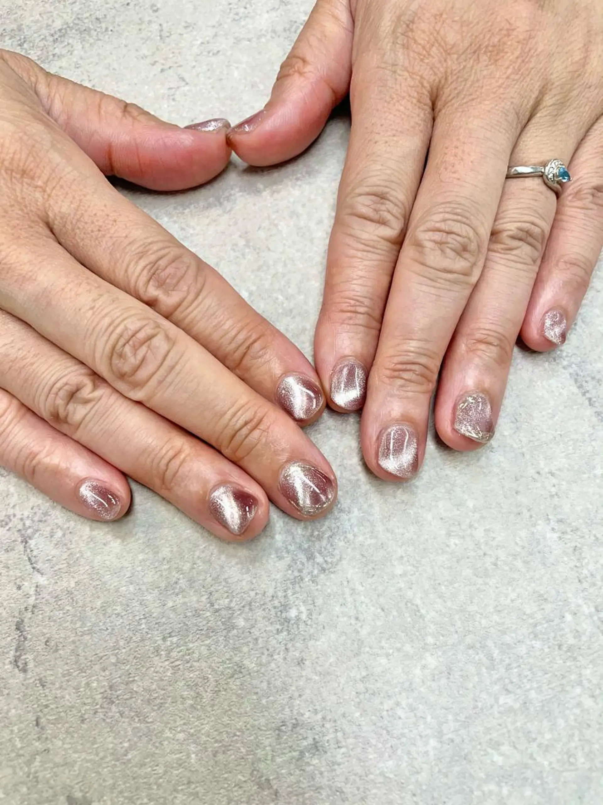 ネイル アートネイル イースター フレンチネイル ジェルネイル ガラスフレンチ ハンドネイル .N YUKIのネイルデザイン