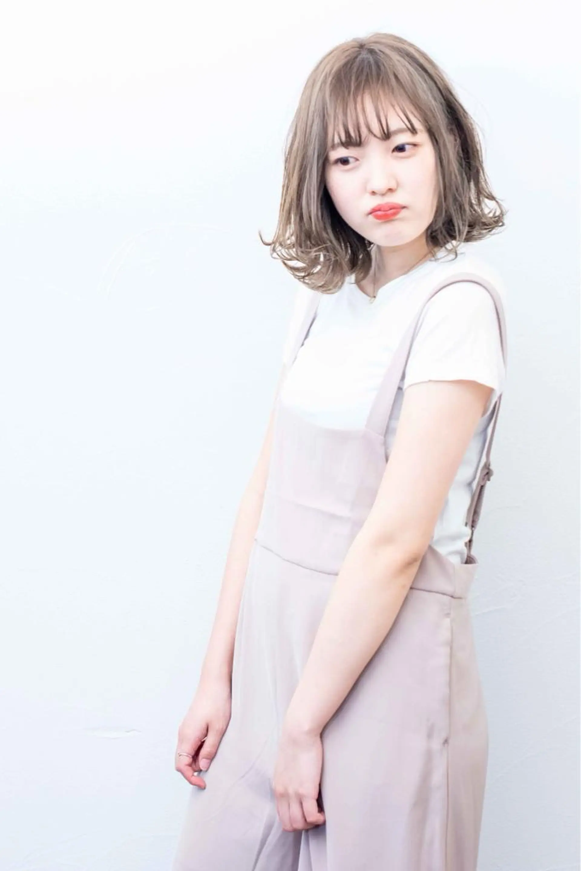 ミディアム カラー パーマ La Ruelle 江曽島店のヘアスタイル