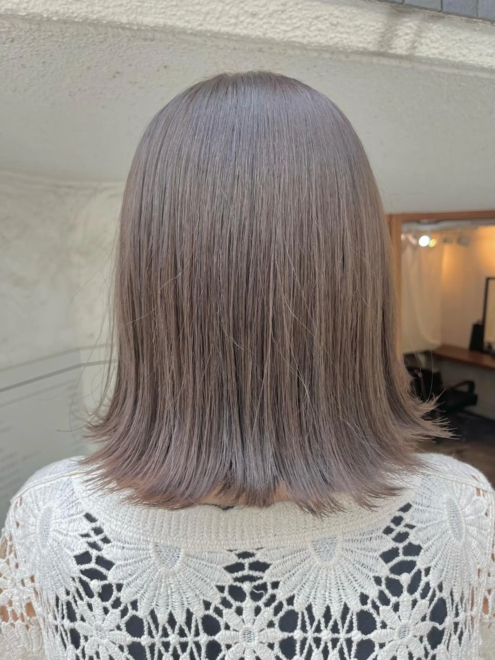 カラー ベージュカラー ブリーチ ブリーチなしカラー FUJINO RYOのヘアスタイル