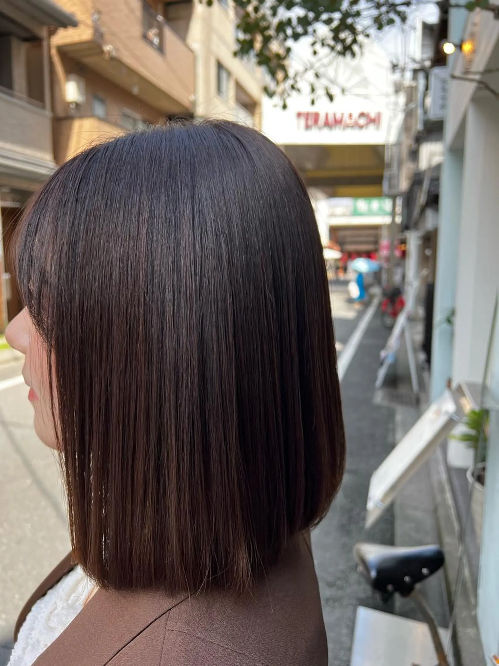 ミディアム カラー パーマ ヘアアレンジ 艶髪美容師堀井 凌平のヘアスタイル
