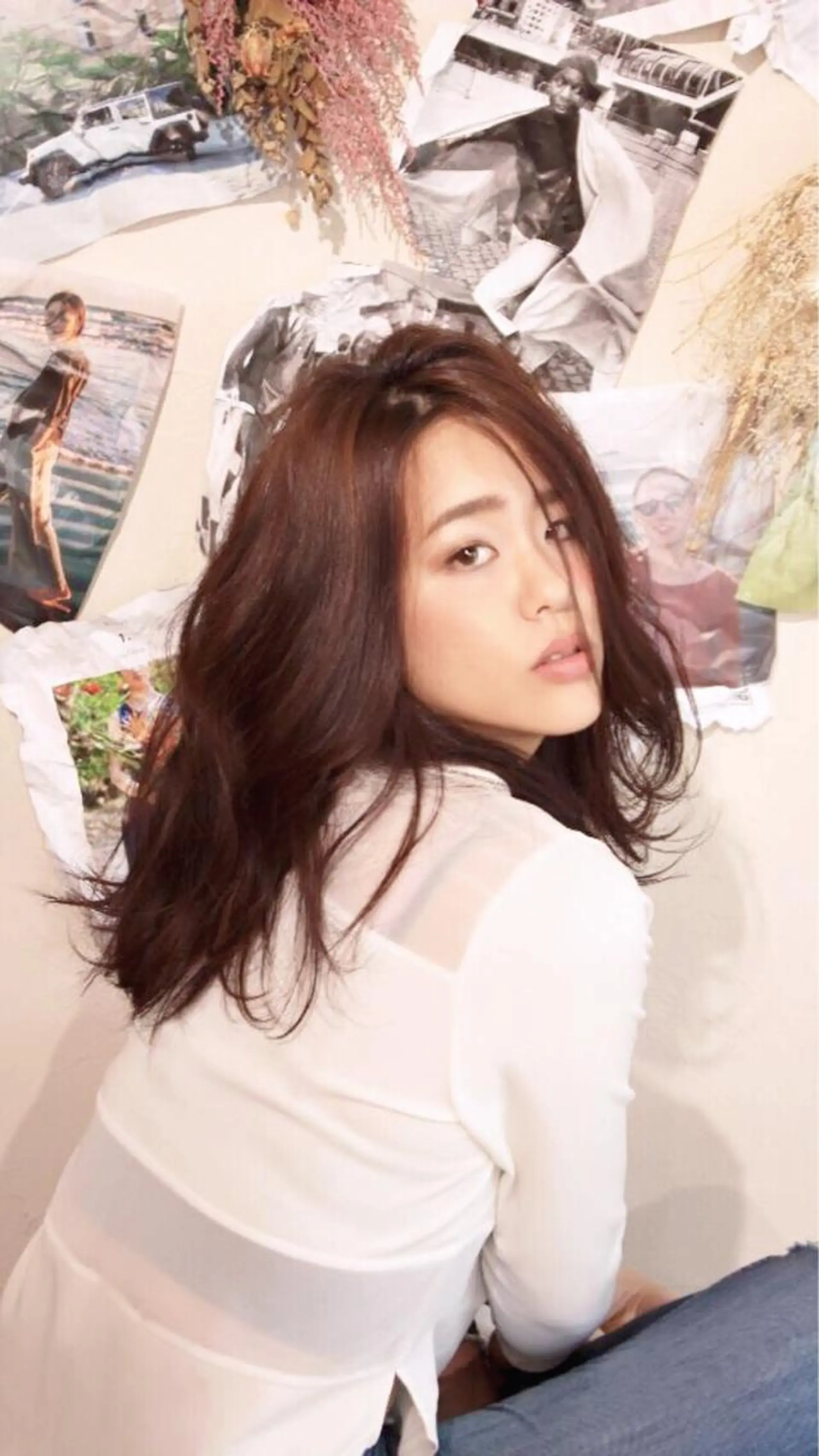 セミロング カラー アメリラブヘアー 土屋　洋平のヘアスタイル