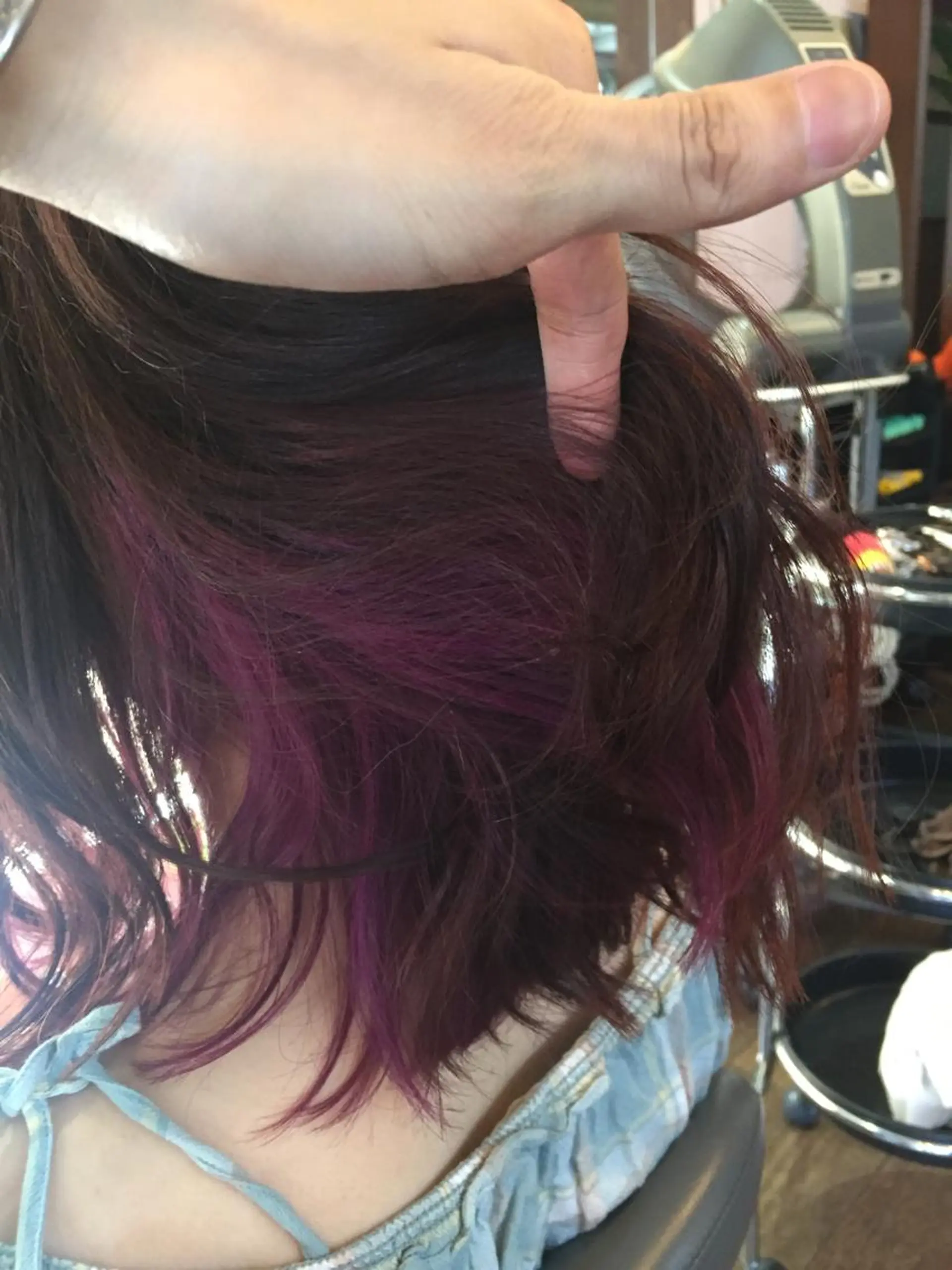 ミディアム カラー ラベンダーカラー カット ヘアカラー トリートメント 原宿サロン代表 デザインカラー伊藤卓のヘアスタイル