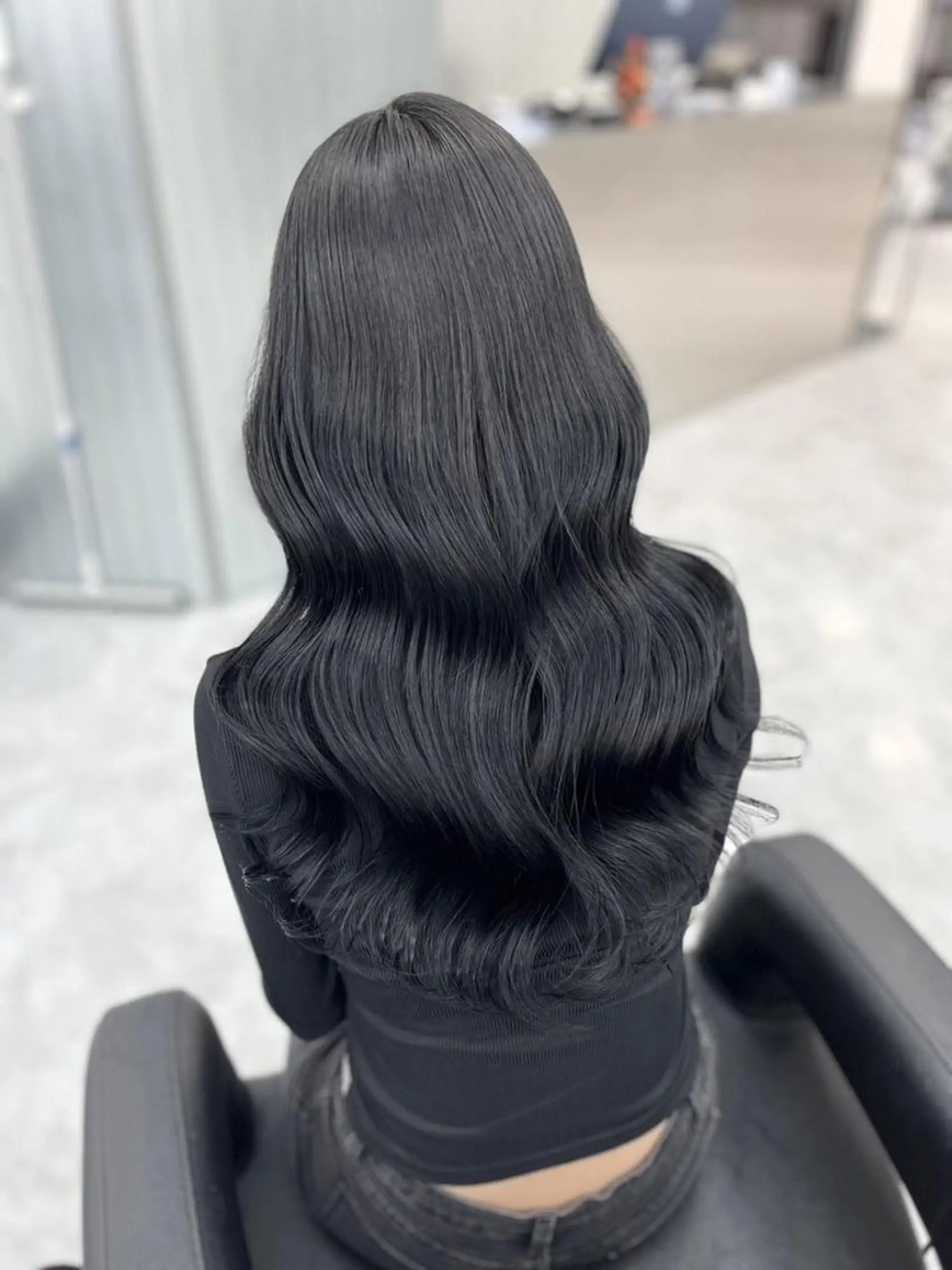 カラー 韓国風暗髪スタイル 🖤渋谷FRUITSのヘアスタイル