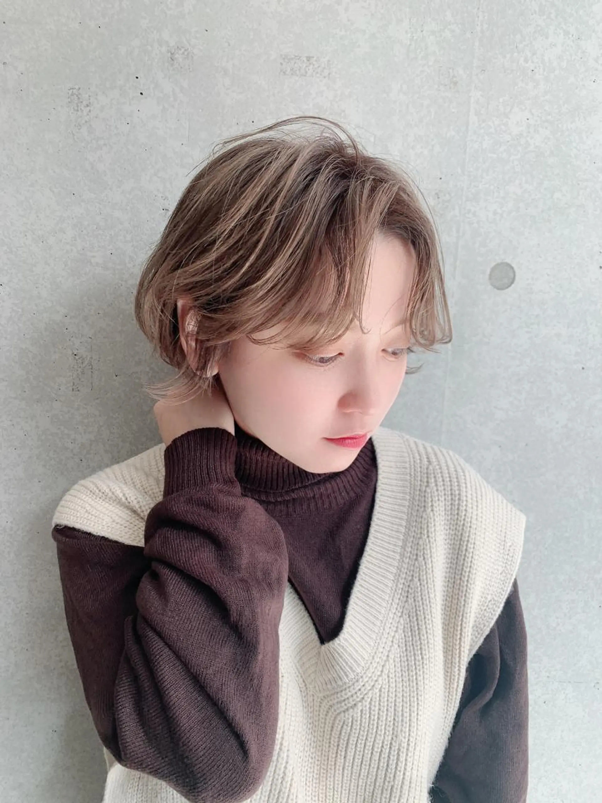 ショート カット ヘアカラー 🧸レイヤーカット 🤎店長anju🪽のヘアスタイル