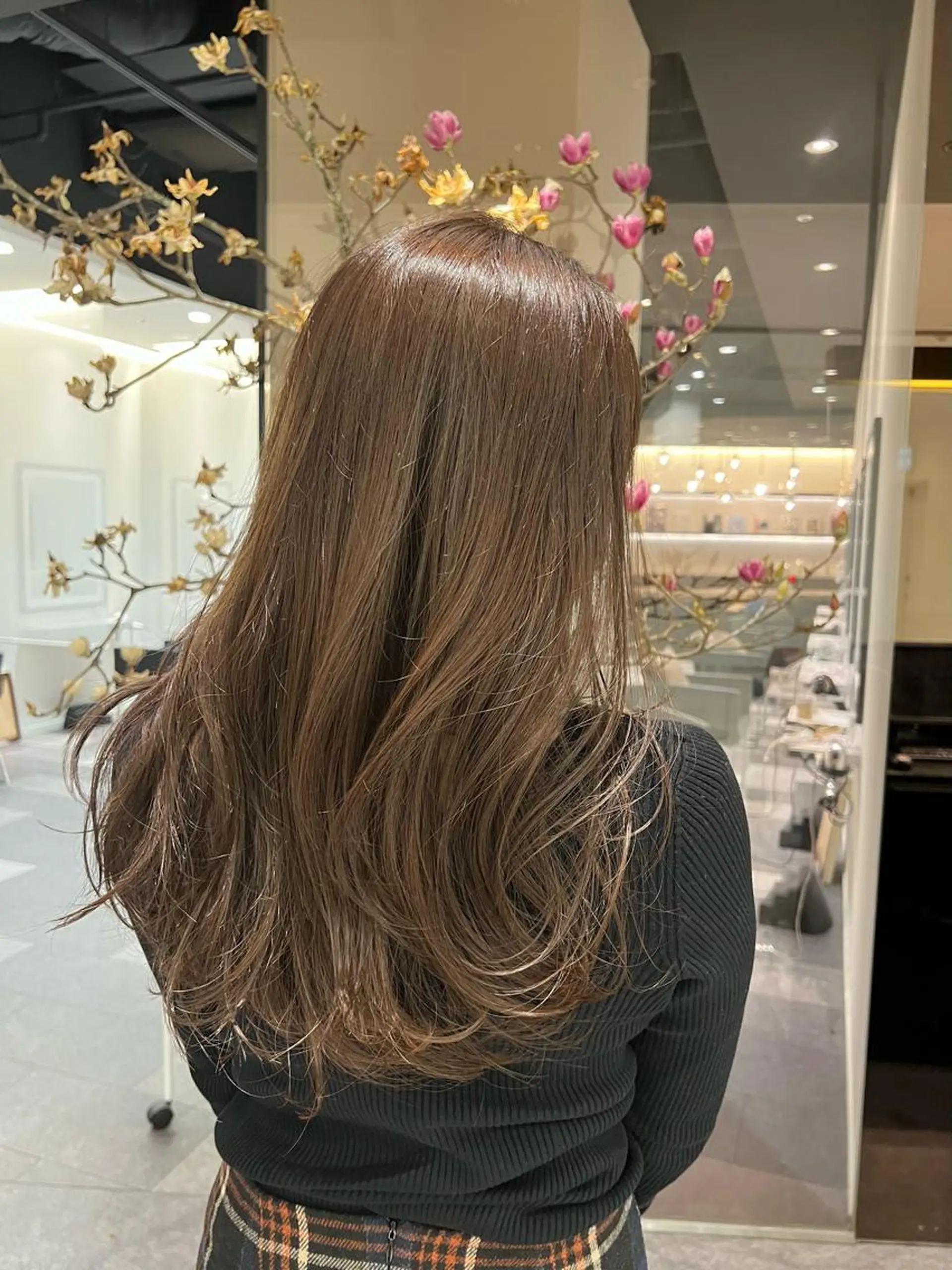ロング カラー 透明感カラー レイヤーカット 似合わせカット 小顔カット 💎K-two名古屋 安田ちづる💎のヘアスタイル