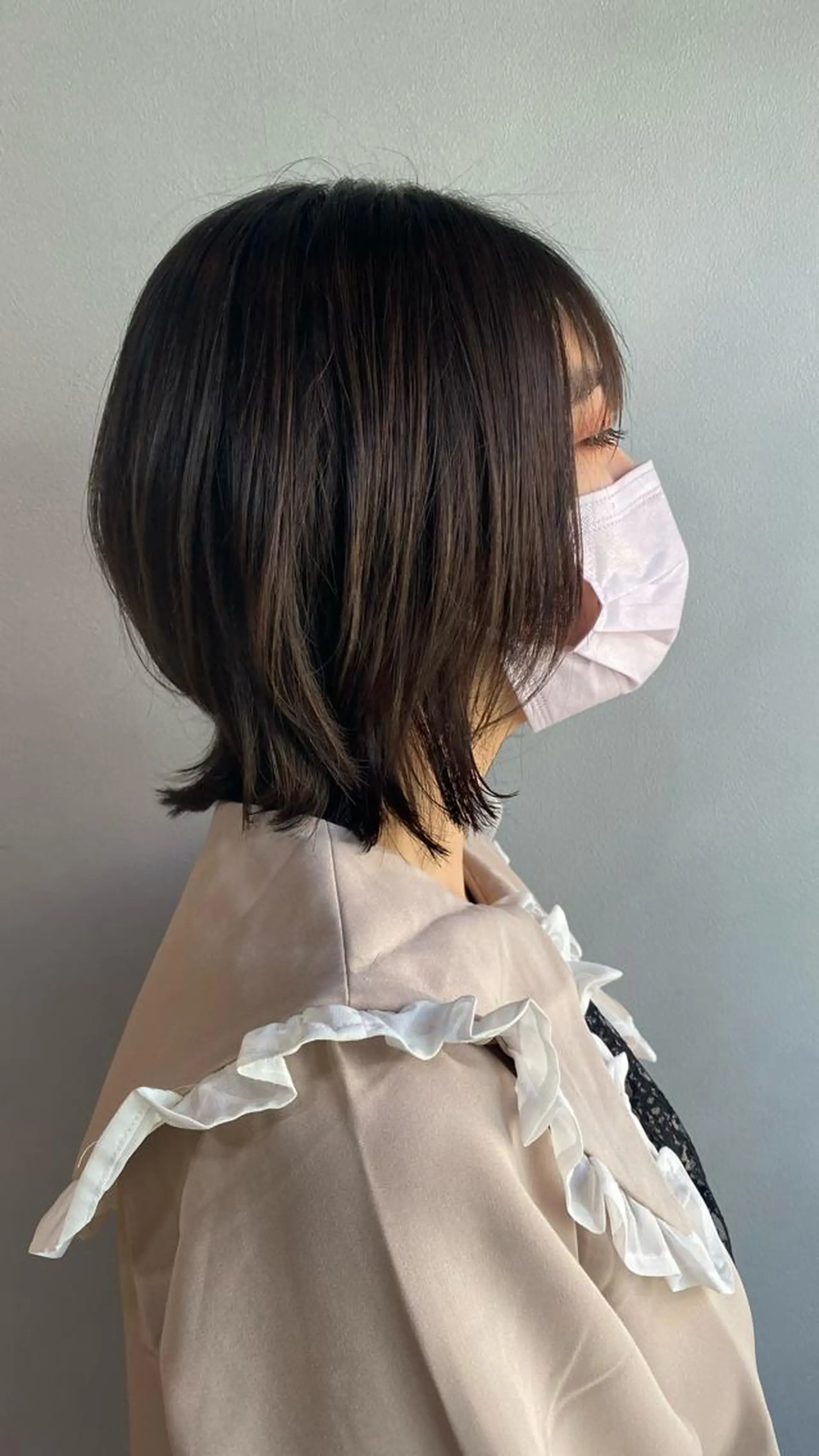 ミディアム カット 🪐SOURCE 塚口　シマブクロ🪐のヘアスタイル