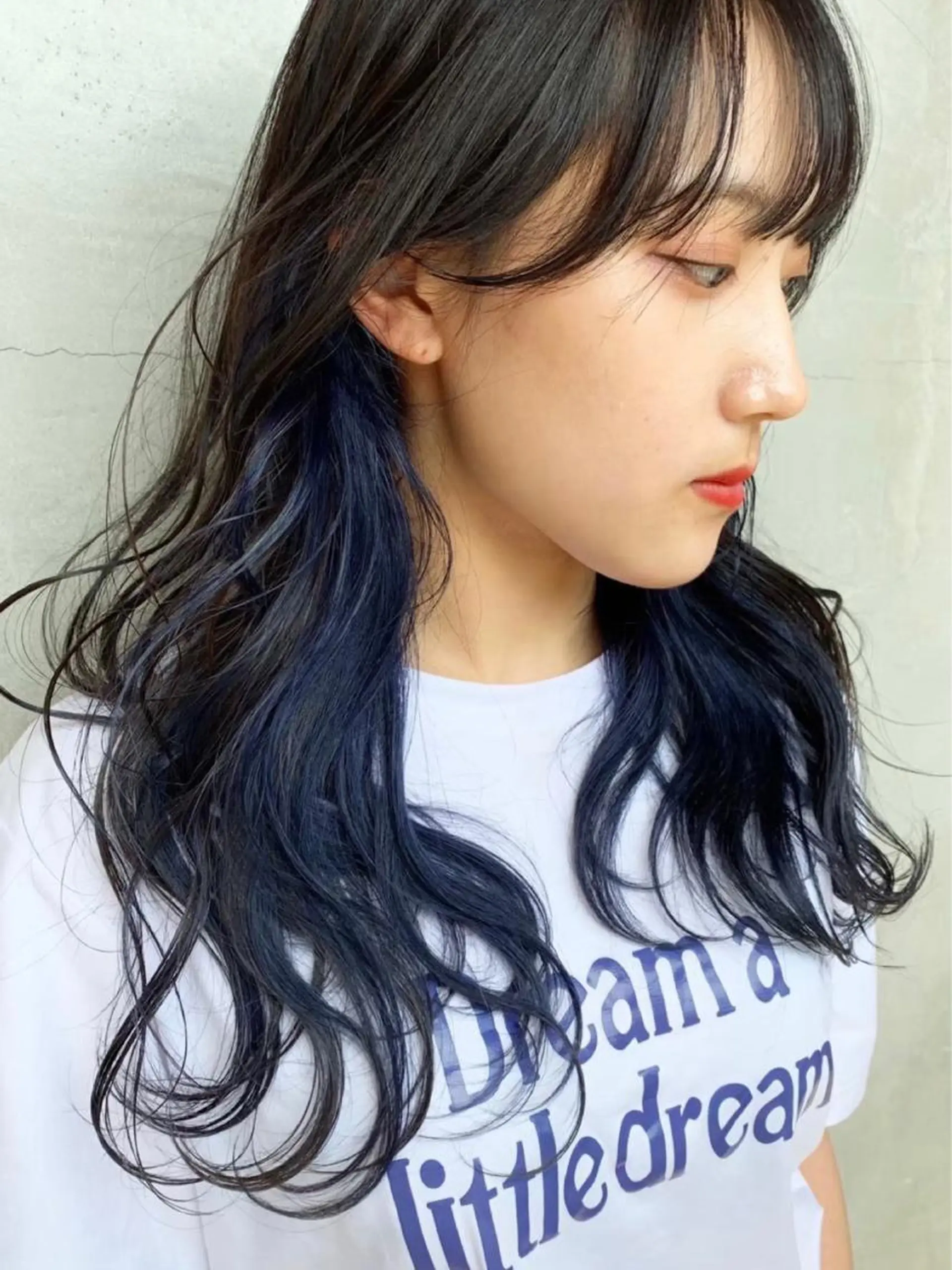 カラー ブリーチ ブルーカラー ネイビーカラー ブリーチダブルカラー 【koide】のヘアスタイル