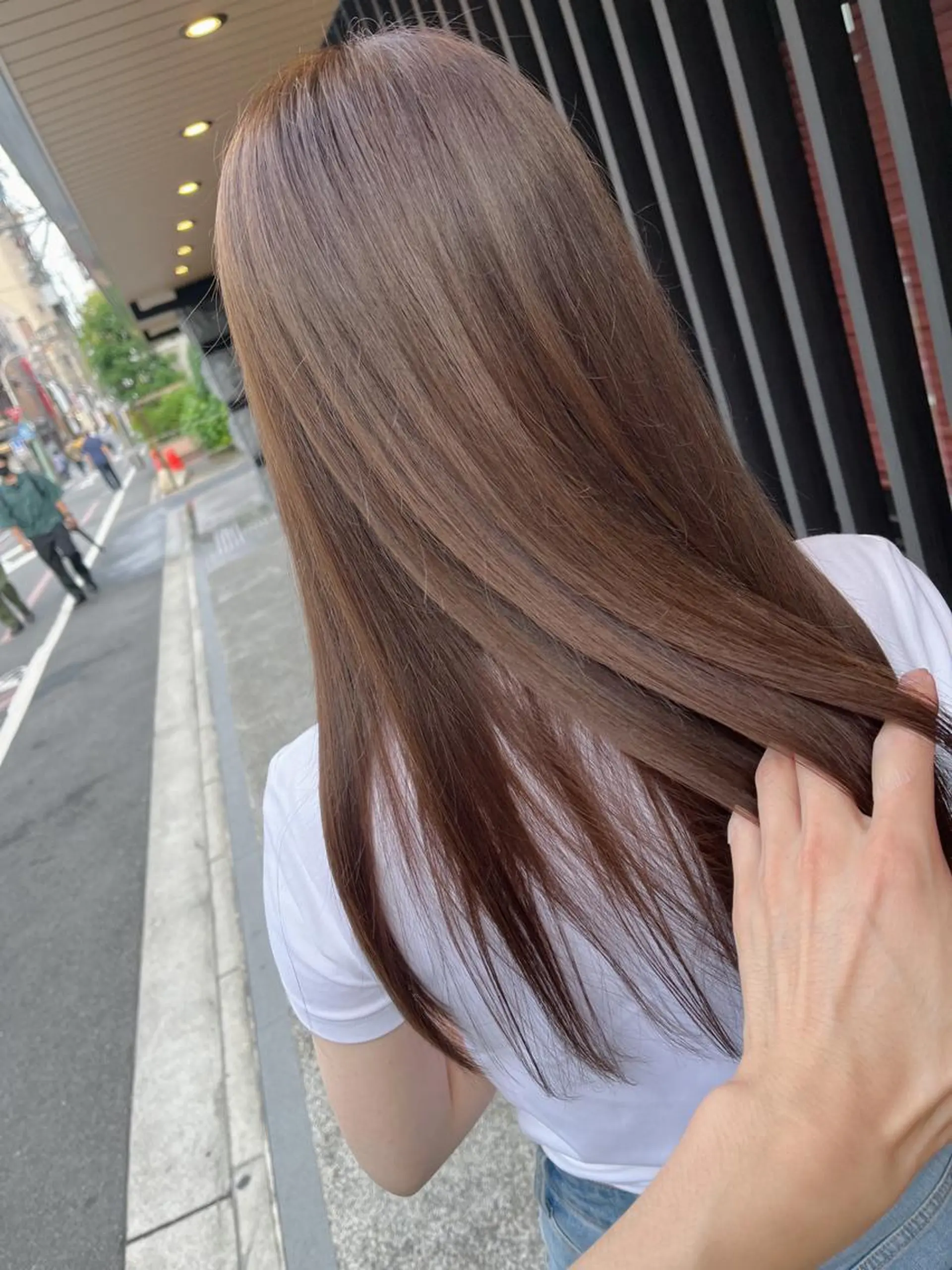 ロング カラー ブリーチ ブリーチなしカラー カット ヘアカラー トリートメント KINI所属・HIYOSHI　✂︎ 艶髪職人のヘアスタイル